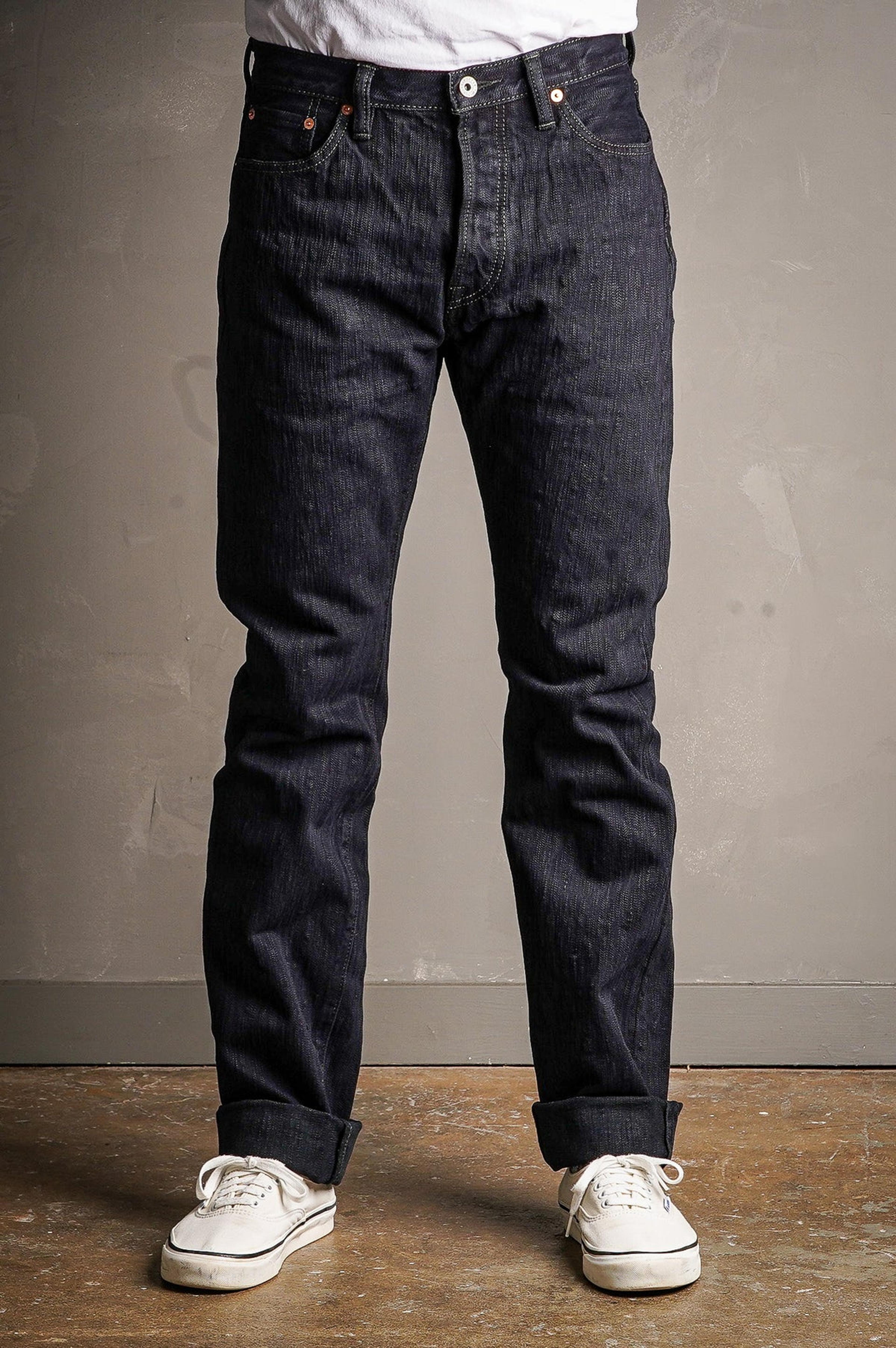 Iron Heart IH-888S-SLBod 16oz Slubby Selvedge Denim Relaxed Tapered Cu | Guilty Party