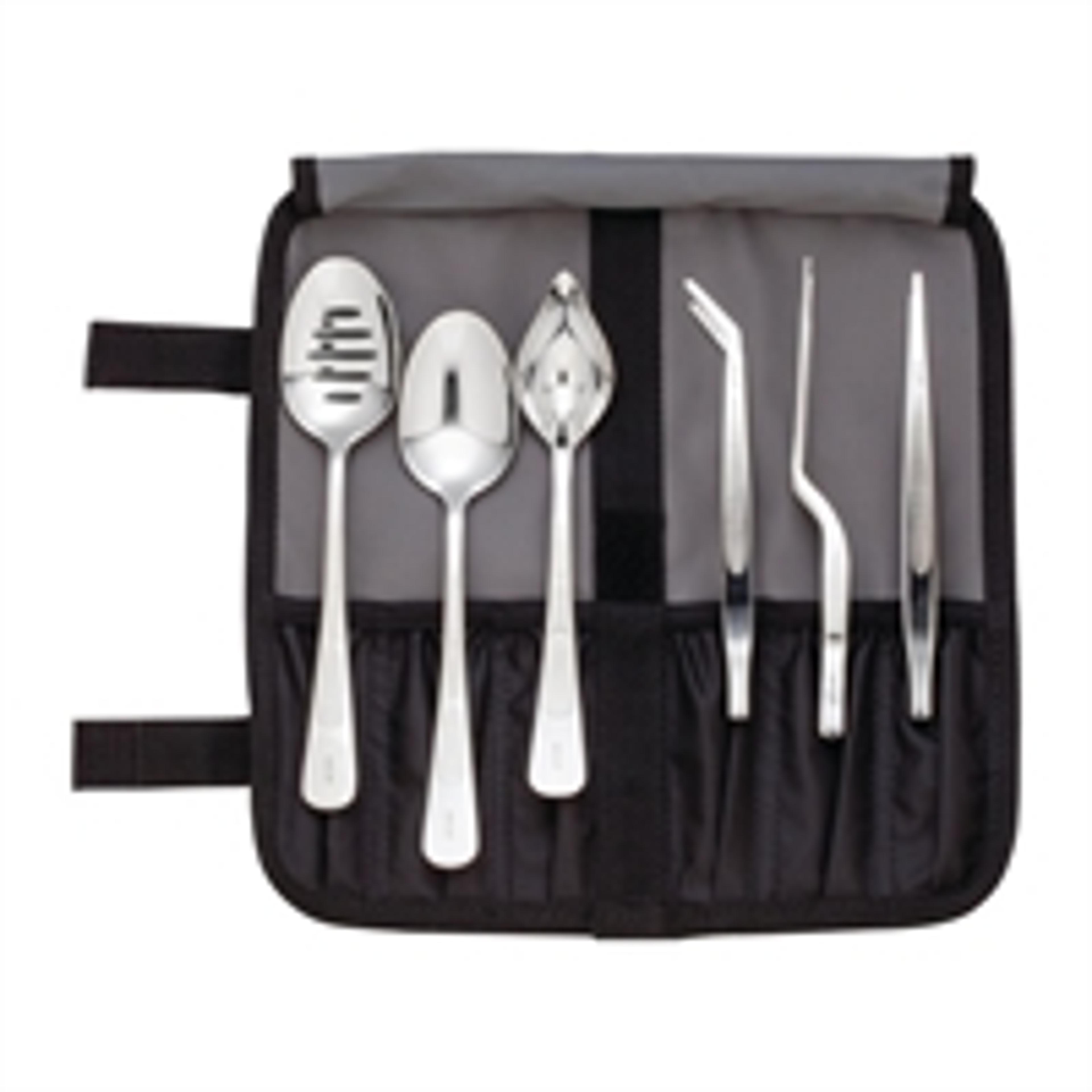 Mercer Culinary 6 Piece Chef Plating Kit with Storage Roll - DE454 - Buy Online at Nisbets