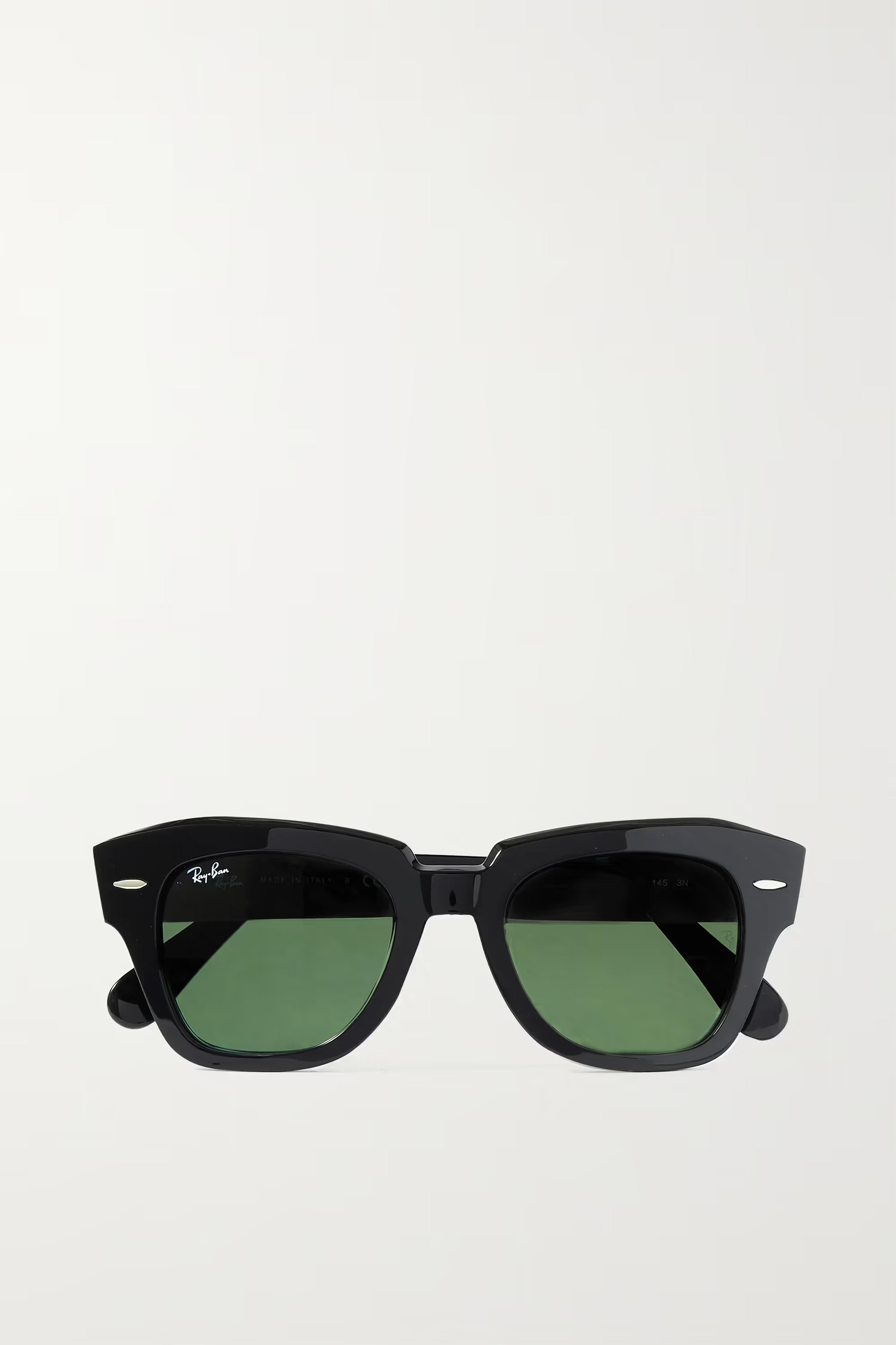 Black State Street square-frame acetate sunglasses | RAY-BAN | NET-A-PORTER