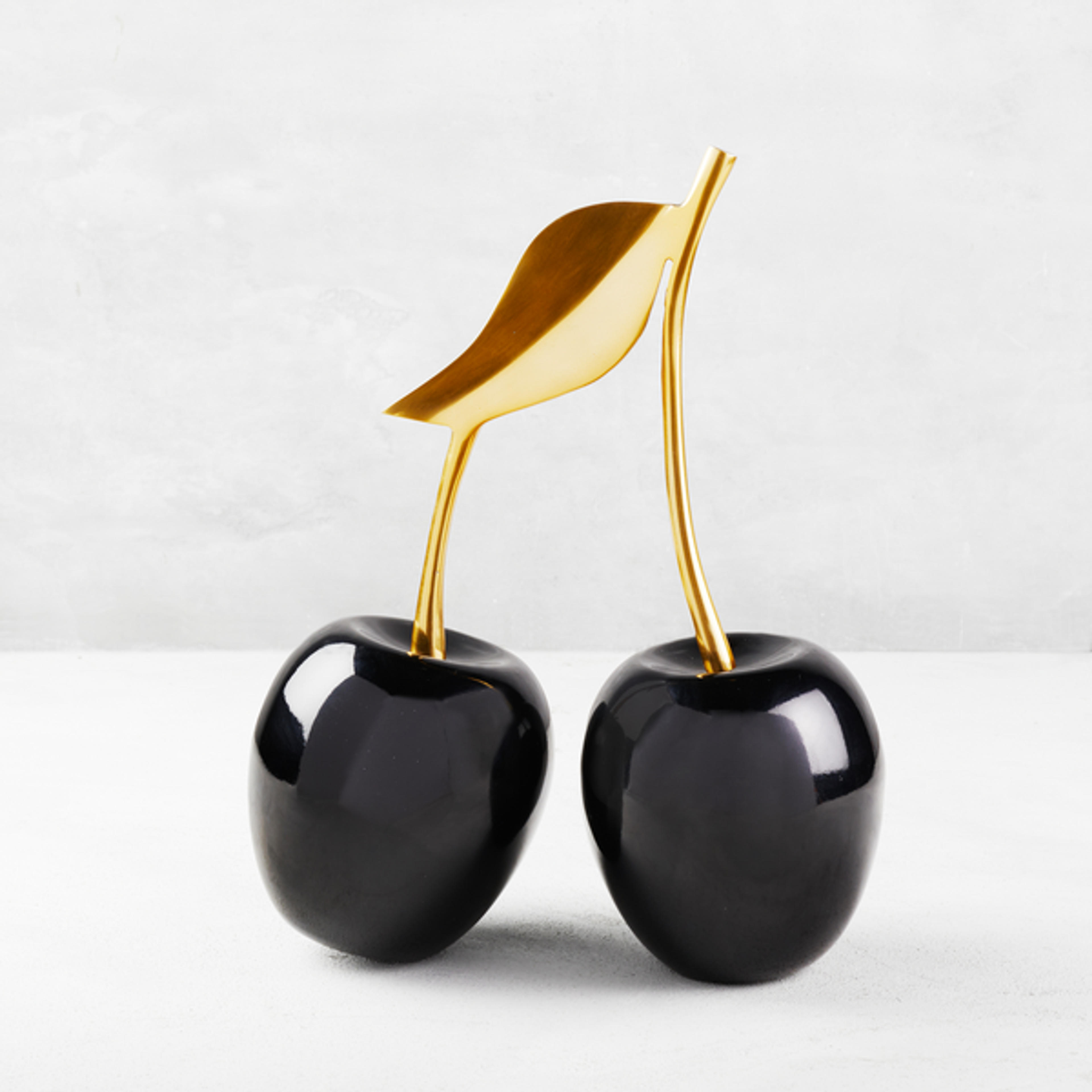 Gold/Black Oversized Cherries | Zgallerie