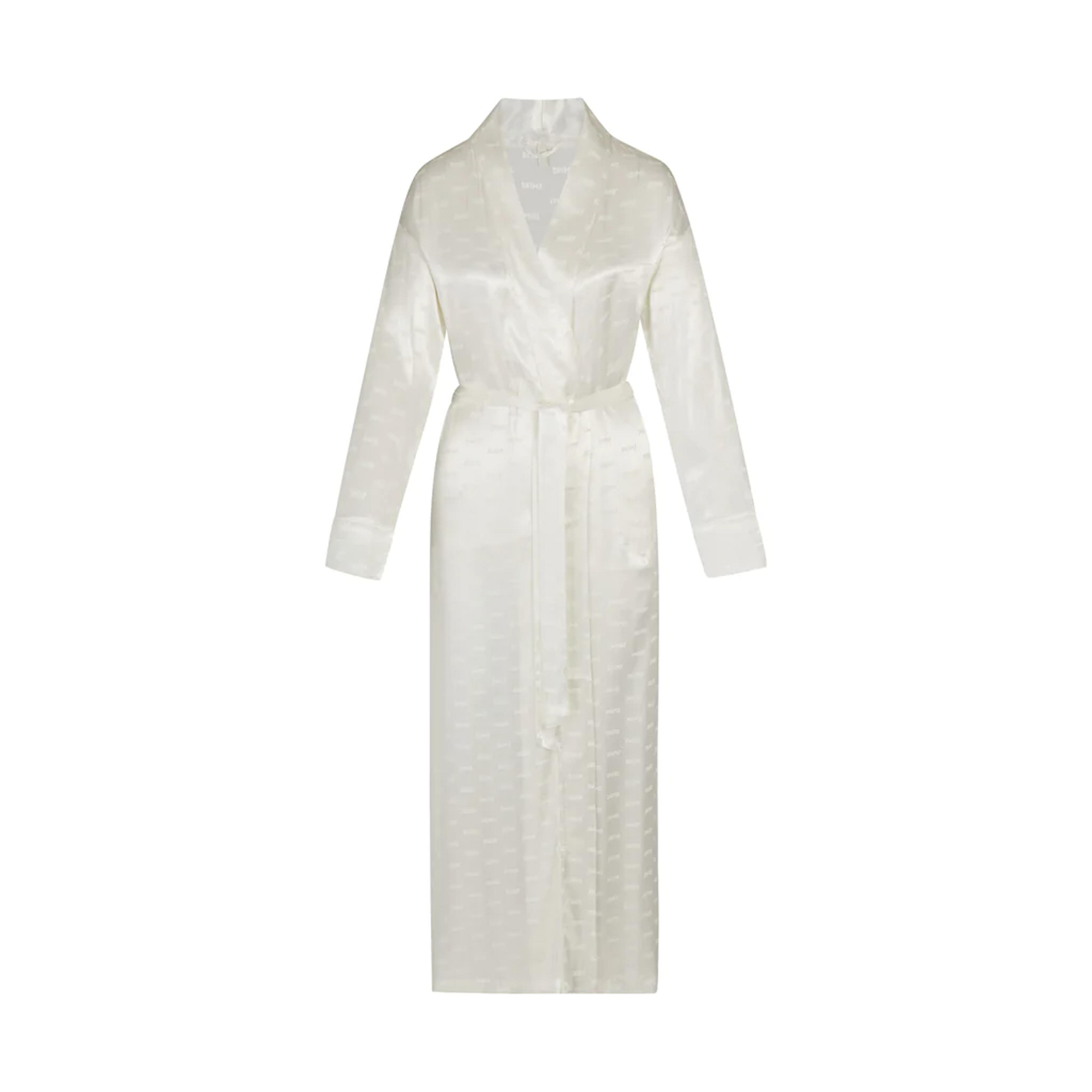 Jacquard Long Robe - Marble | SKIMS