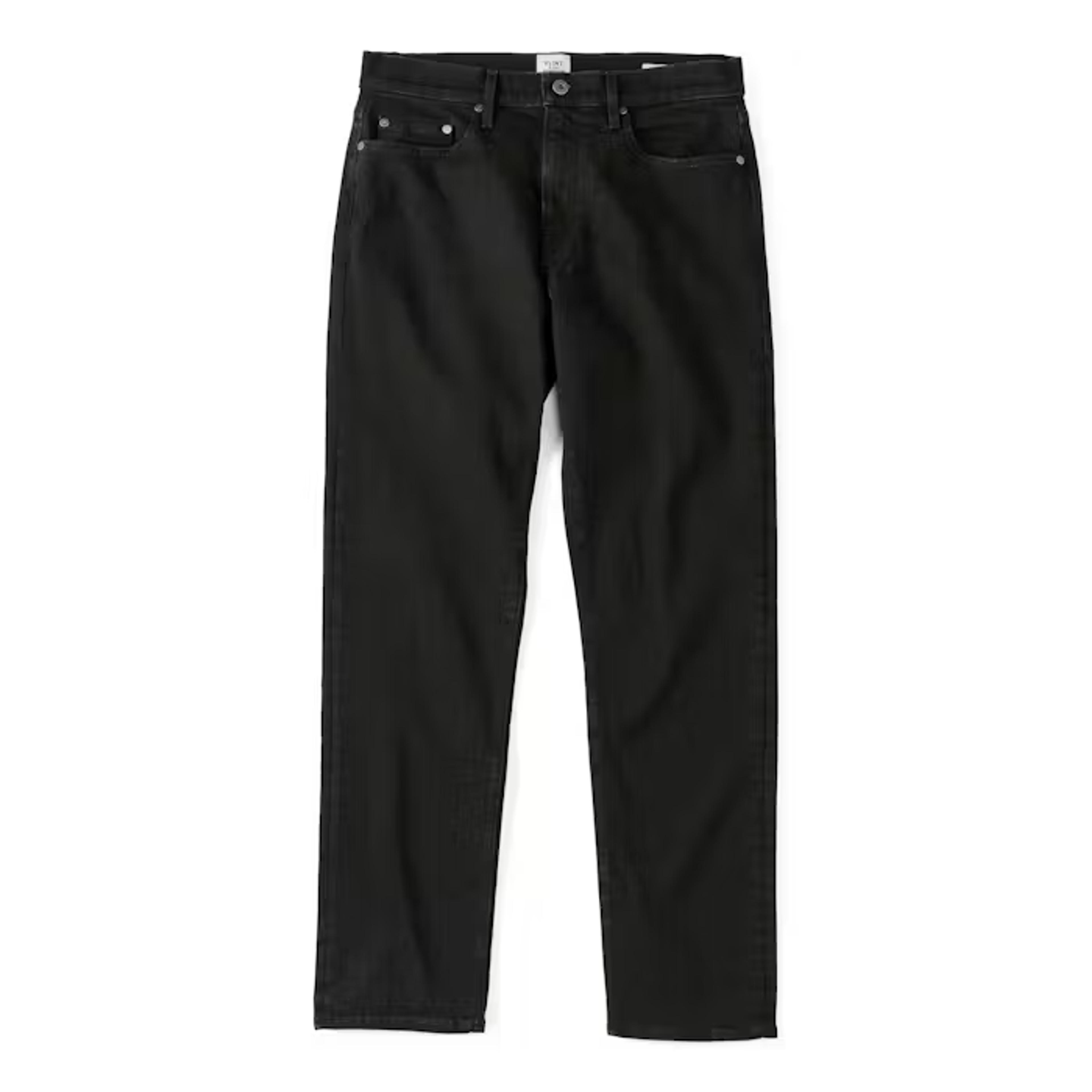 Flint and Tinder All-American Stretch Denim - Straight - Black | Jeans | Huckberry