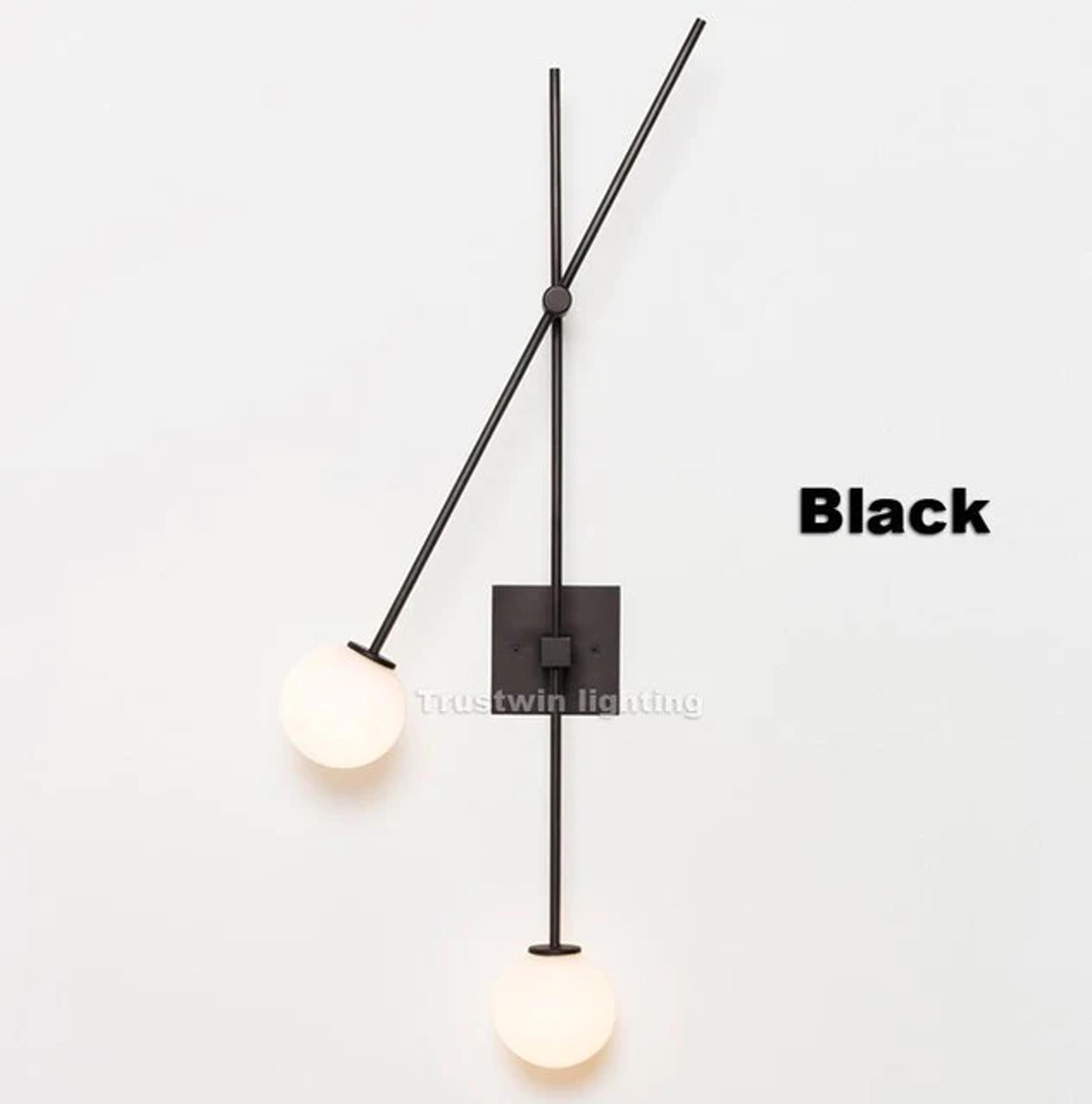 PRISMA WALL LIGHT - Black wall lamp / with LED bulb