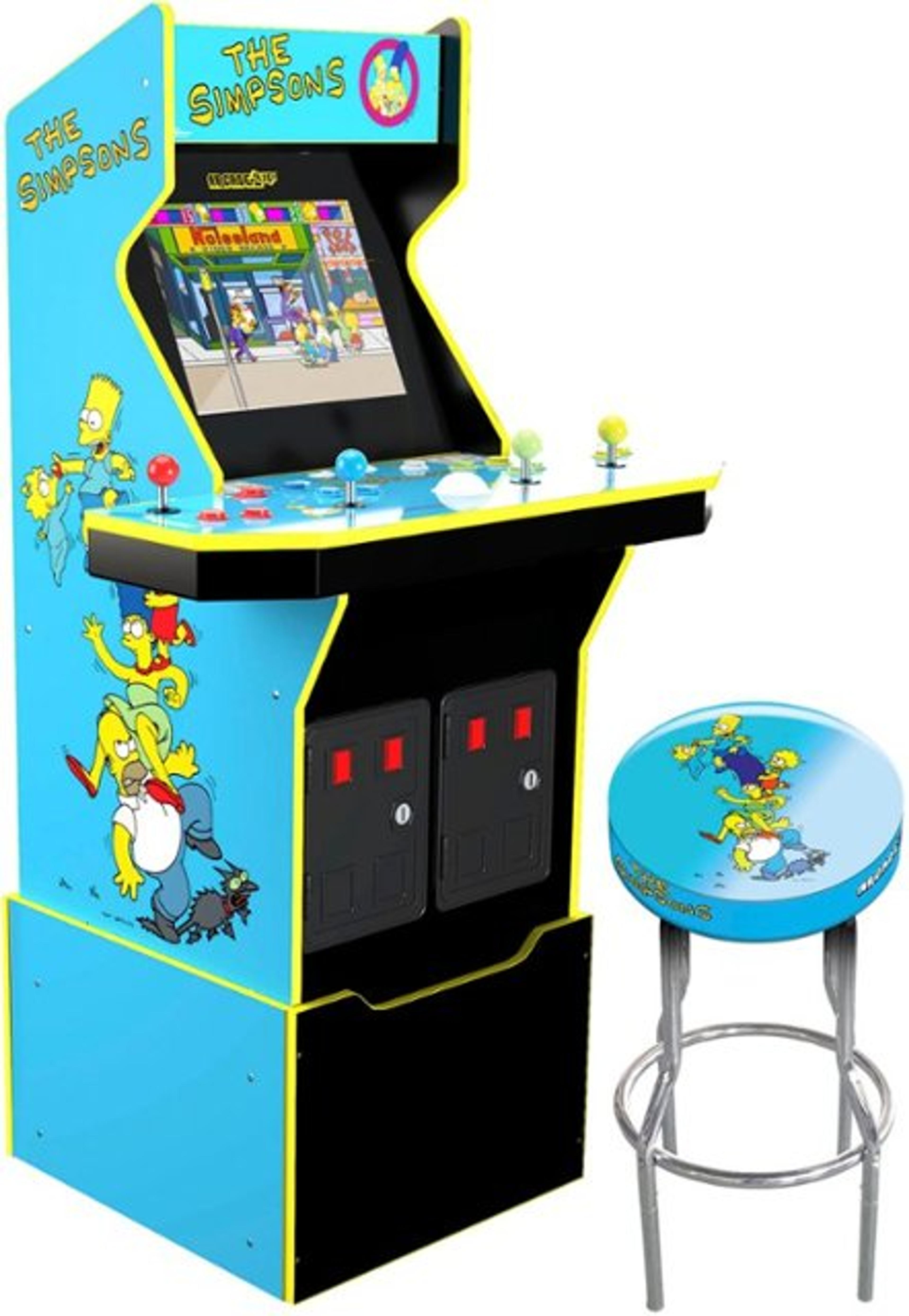 Arcade1Up The Simpsons 30th Edition Arcade with matching stool and Tin SIM-A-01251 - Best Buy