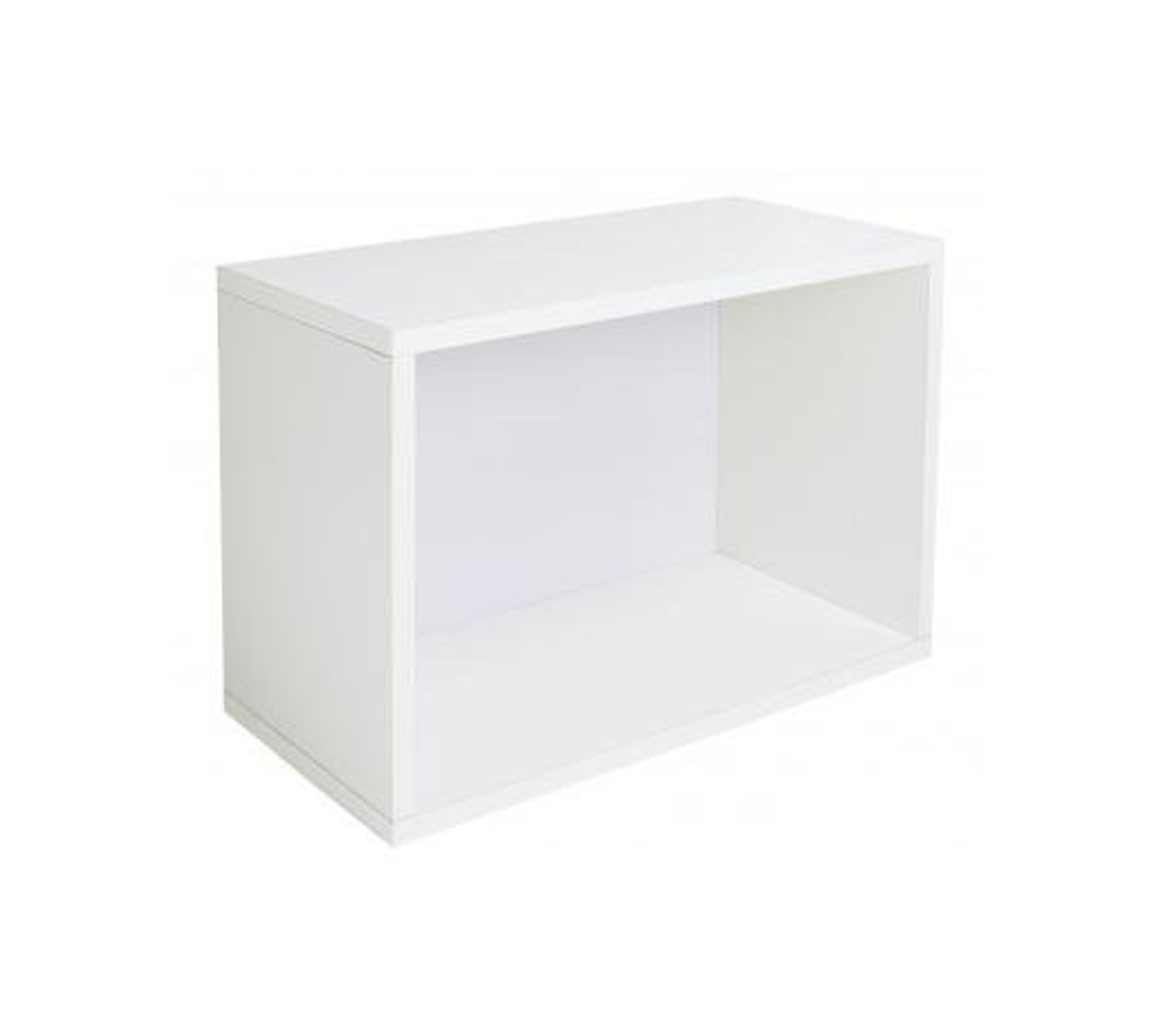 Way Basics Rectangle Plus Bookcase, White