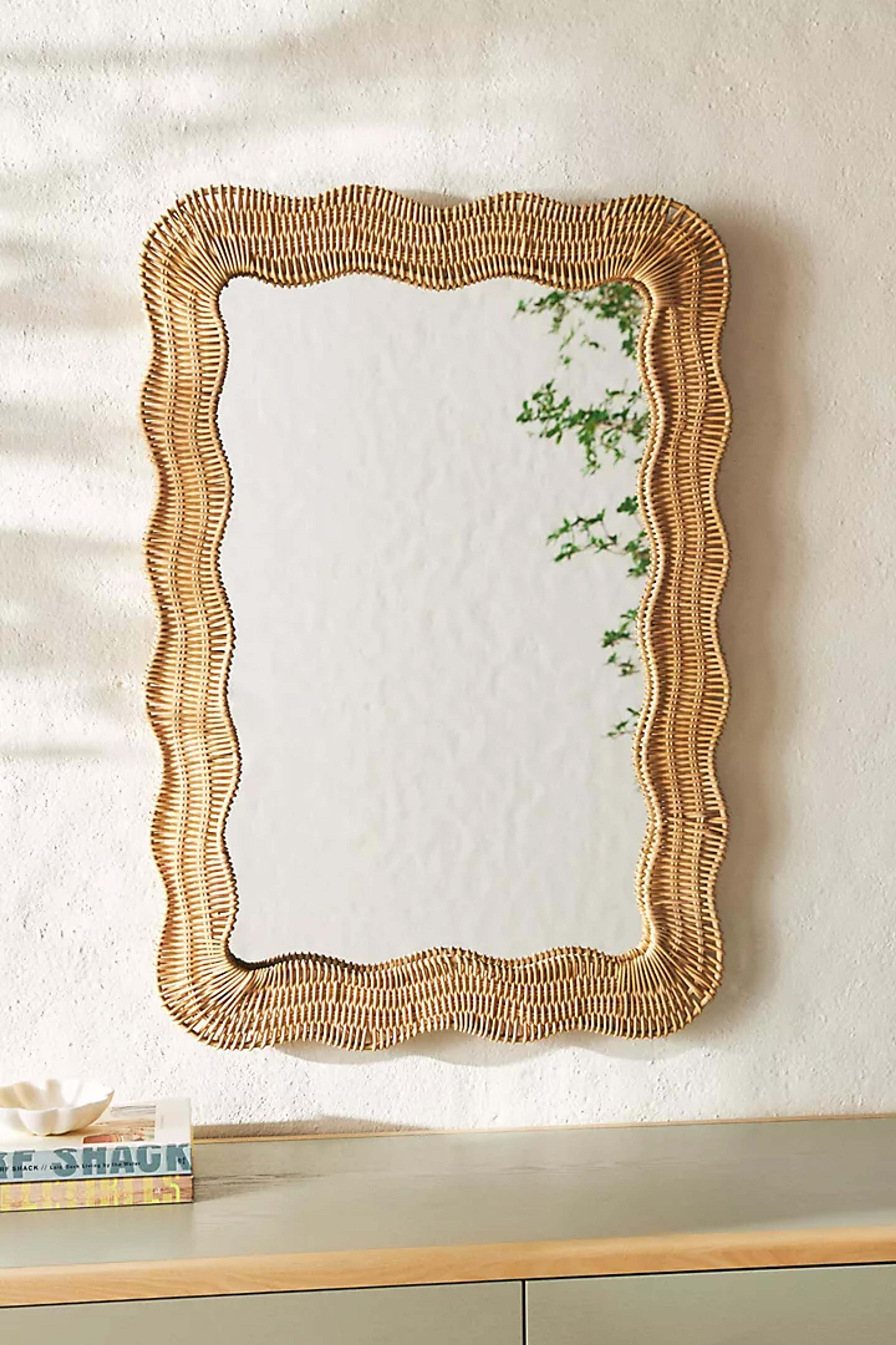 Scalloped Linden Mirror | Anthropologie