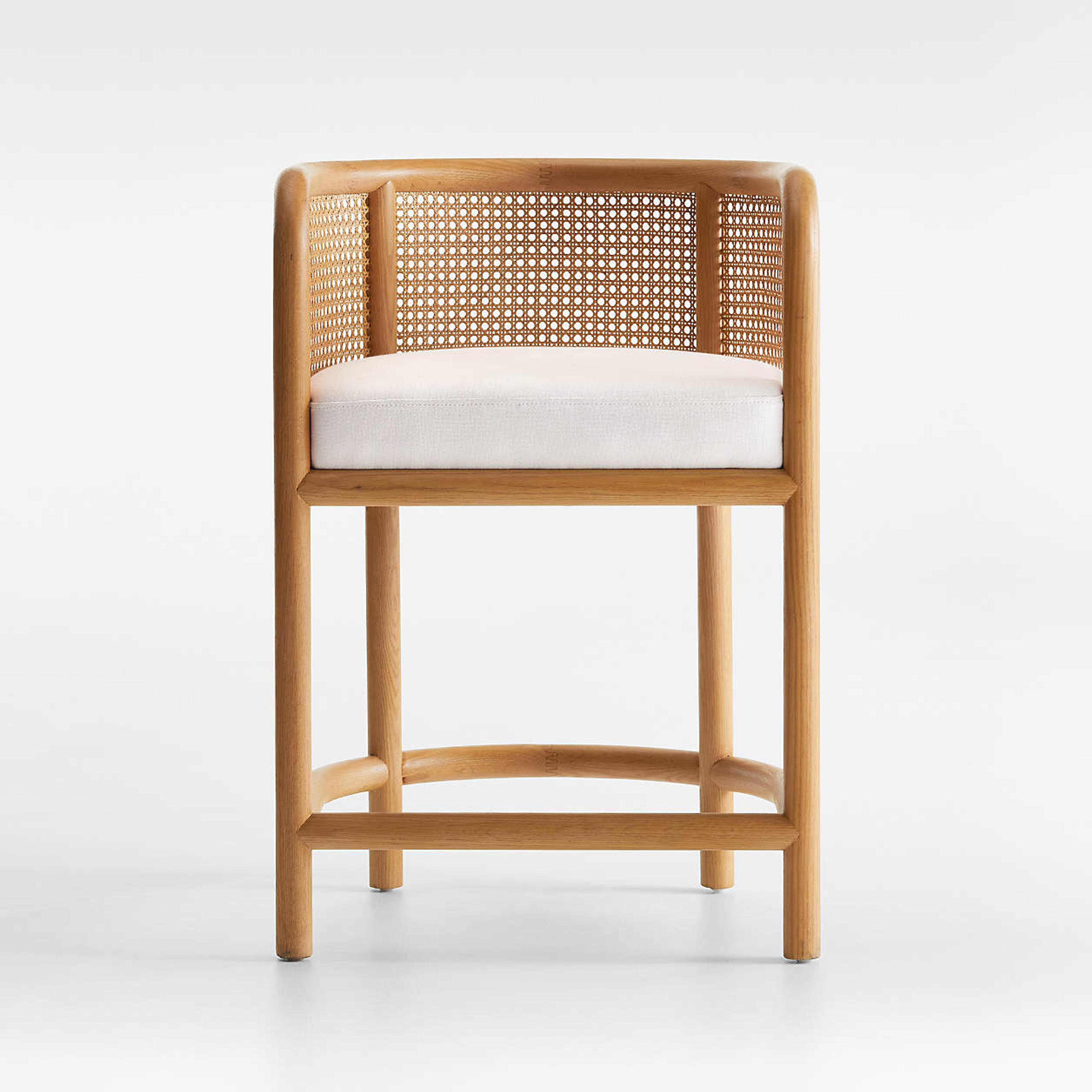 Fields Natural Cane Counter Stool by Leanne Ford + Reviews | Crate & Barrel