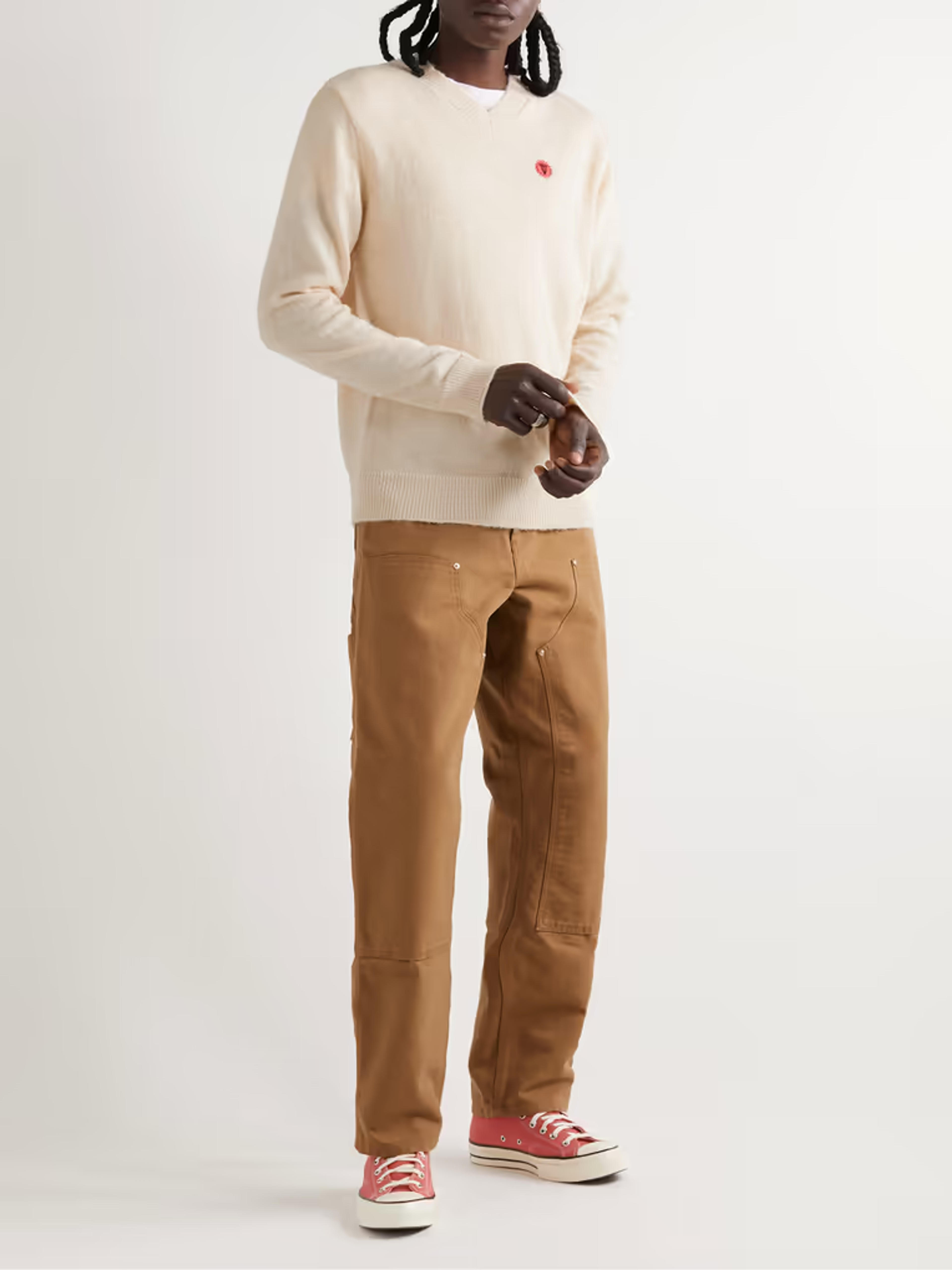 Cream Logo-Appliquéd Woven Sweater | ICECREAM | MR PORTER