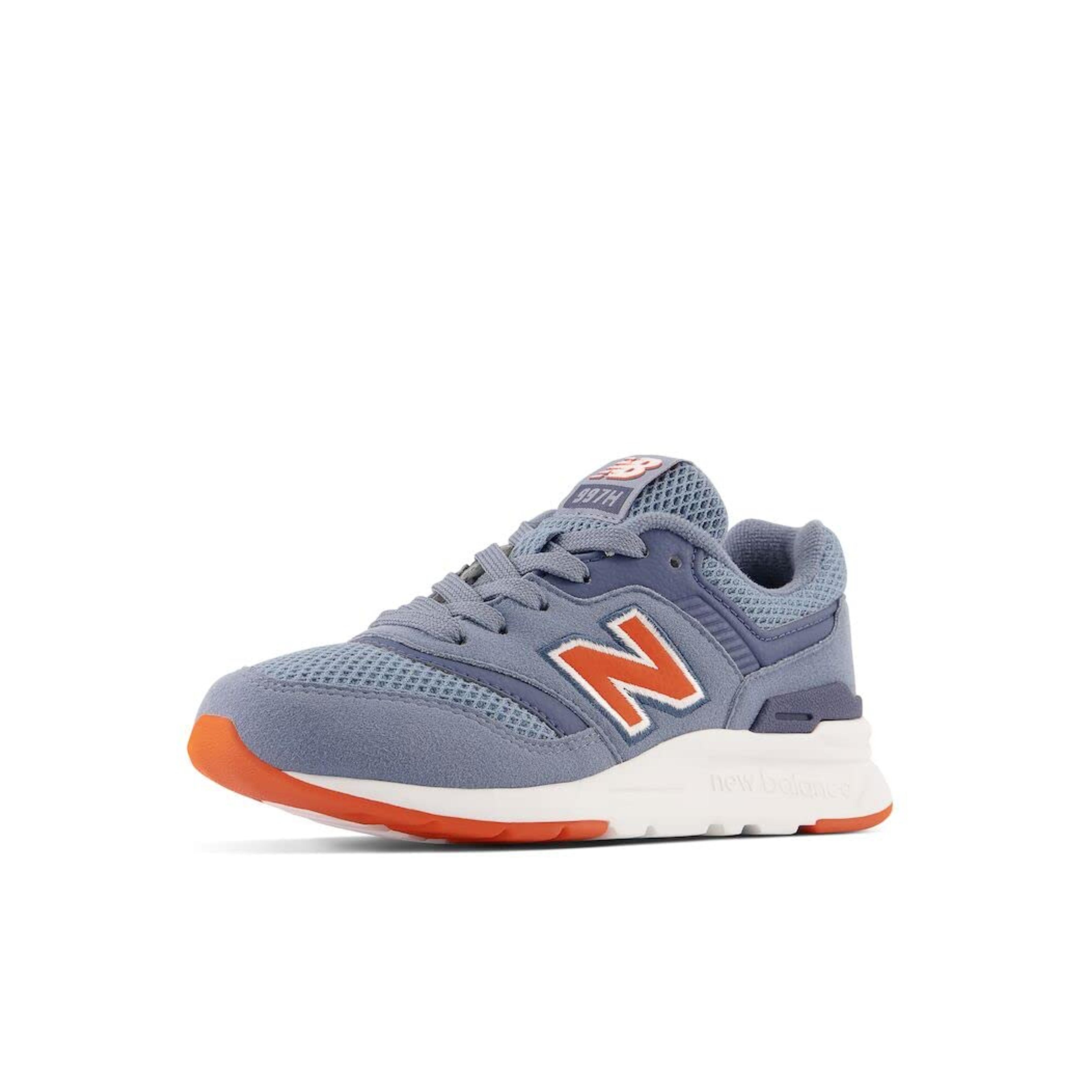 New Balance Kid's 997h V1 Lace-up Sneaker, Arctic Grey/Poppy, 6.5 Big Kid