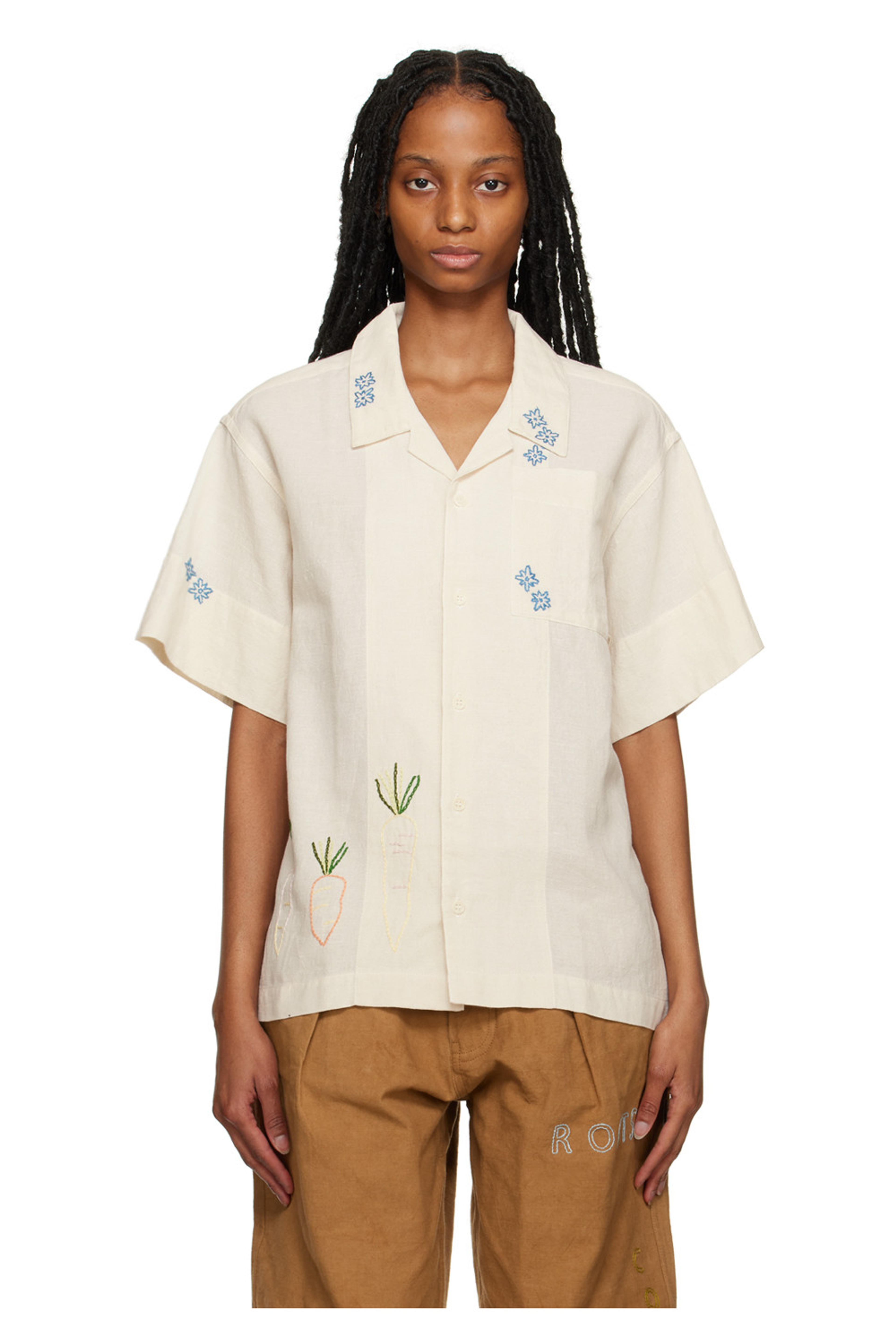 Off-White Greetings Shirt by Story mfg. on Sale
