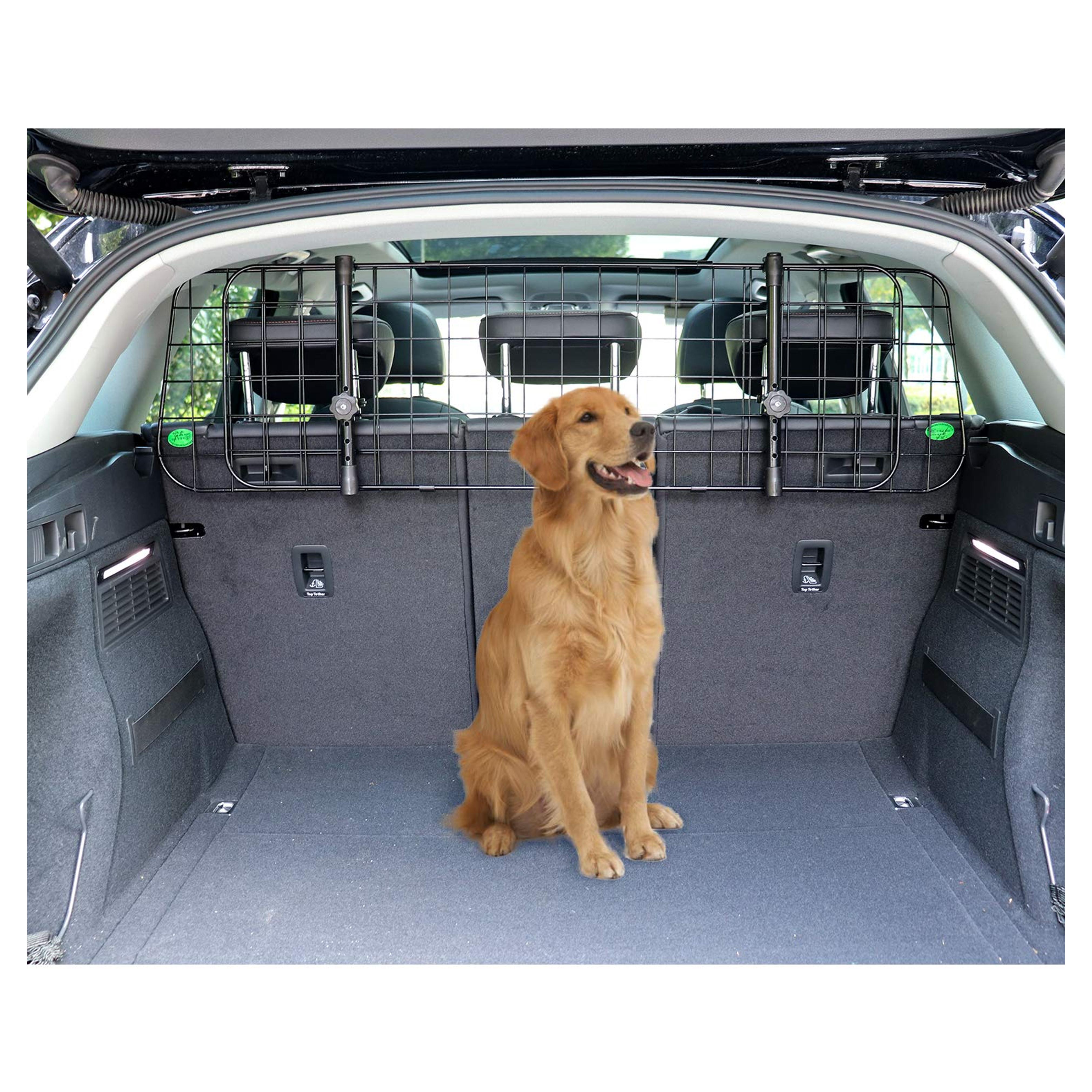 Amazon Basics Adjustable Dog Car Barrier - 12-Inch, Black