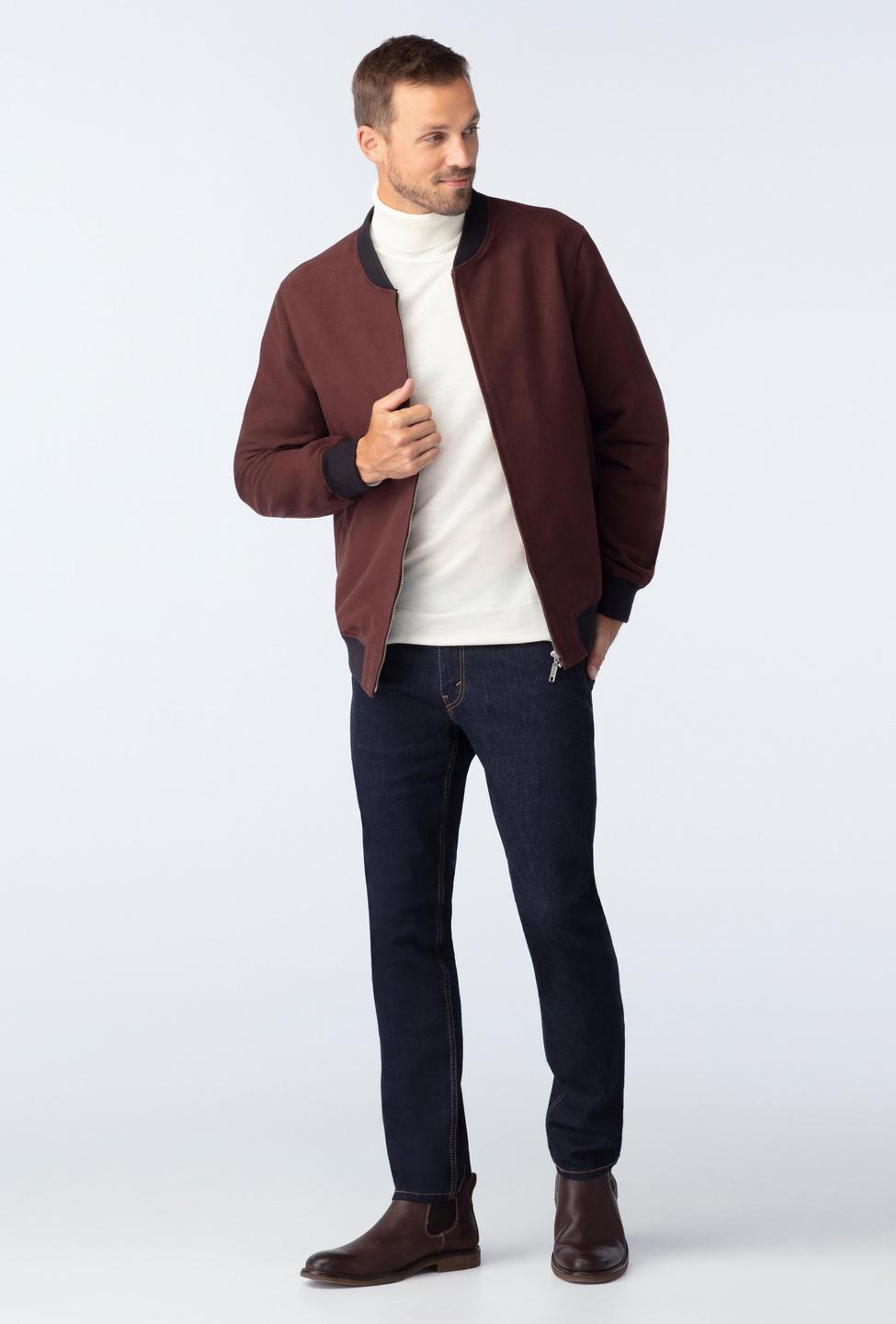 Fleetwood Moleskin Mahogany Bomber Jacket