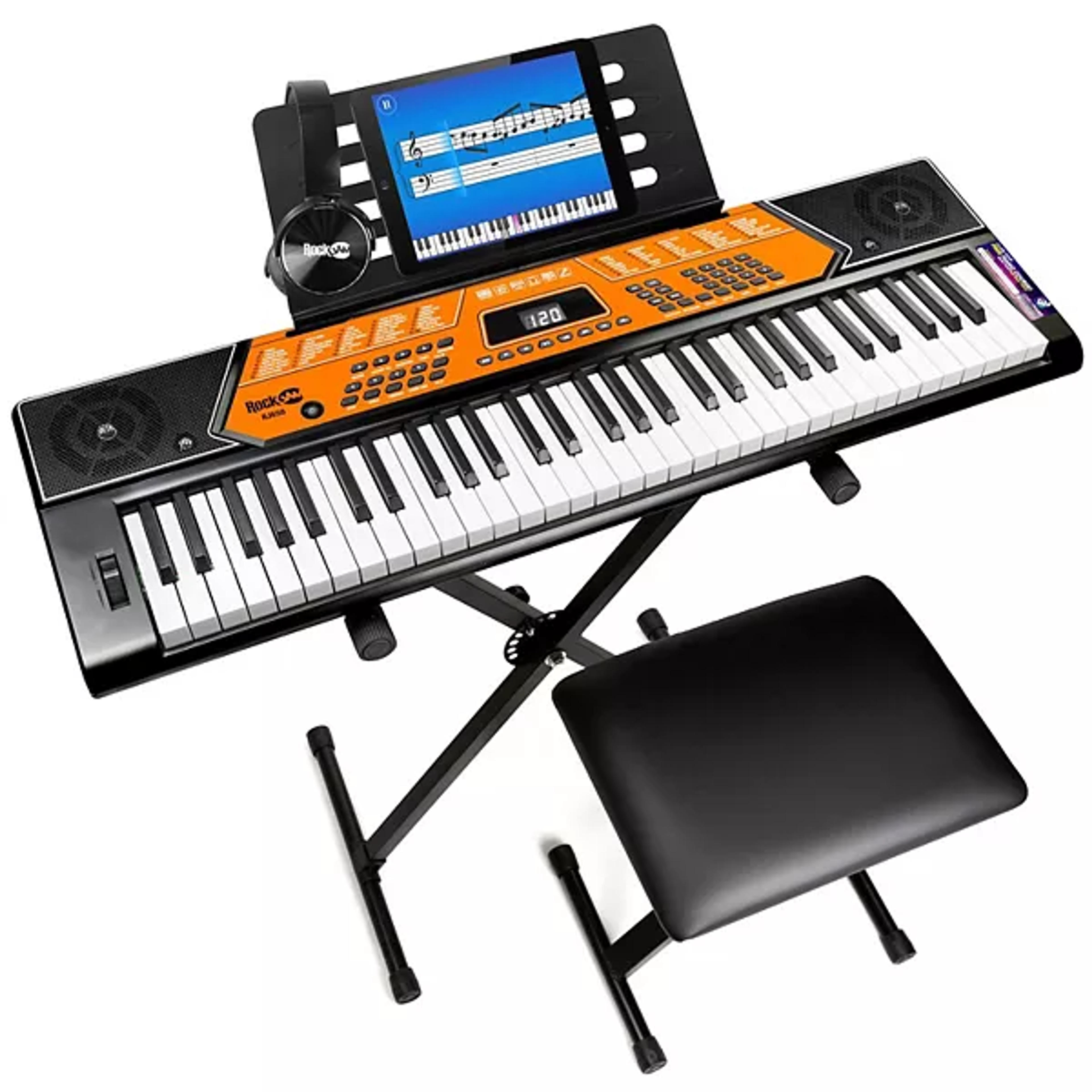 RockJam 61 Key Keyboard Super Kit