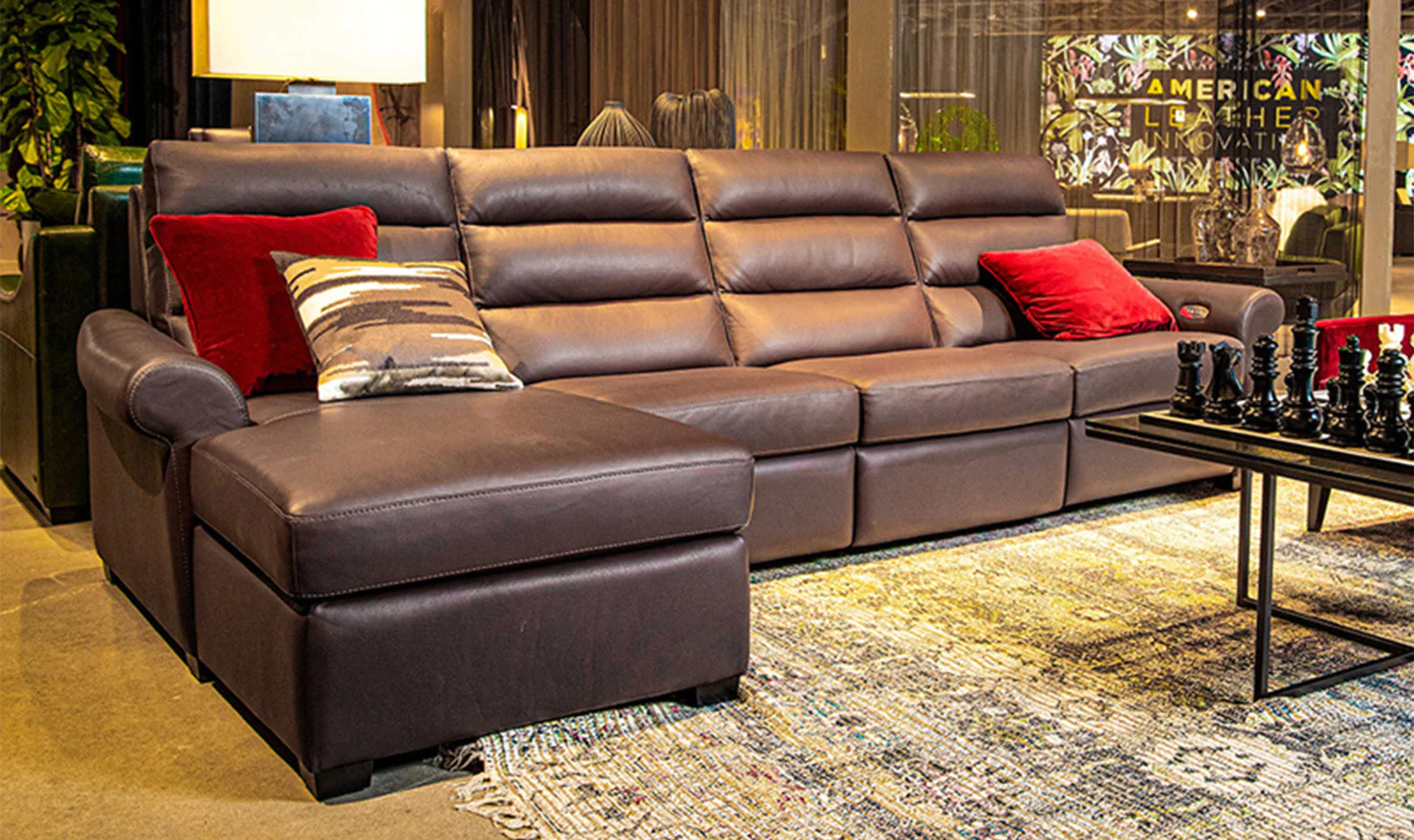 Austin 2 Piece Leather Sectional – Jennifer Furniture