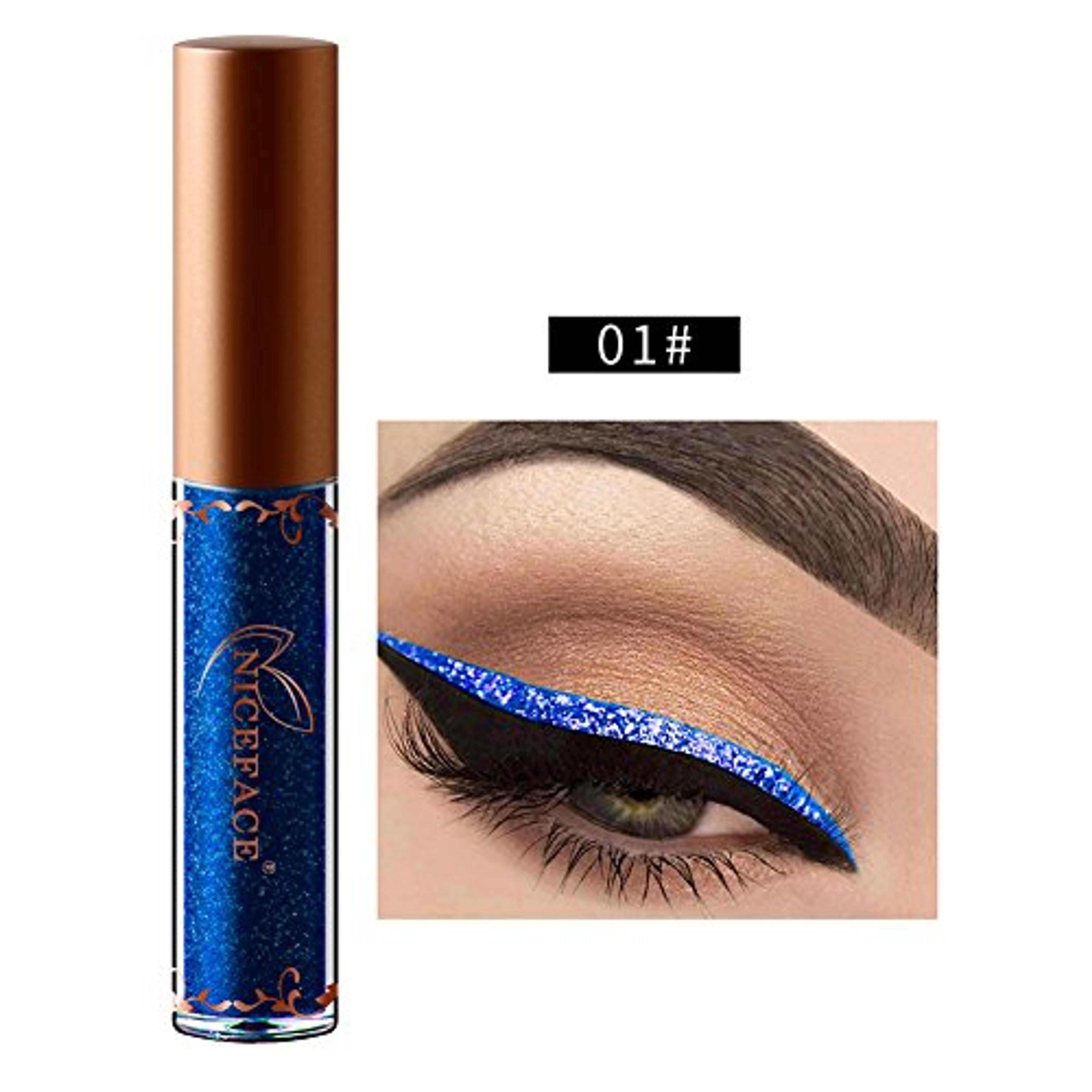 Liquid Eyeliner, Eye Makeup Liquid, Blue Eyeliner With Diamond Glitters With Glitter Metallized Eyeliner For Eyes Eyeshadow Makeup - Walmart.com