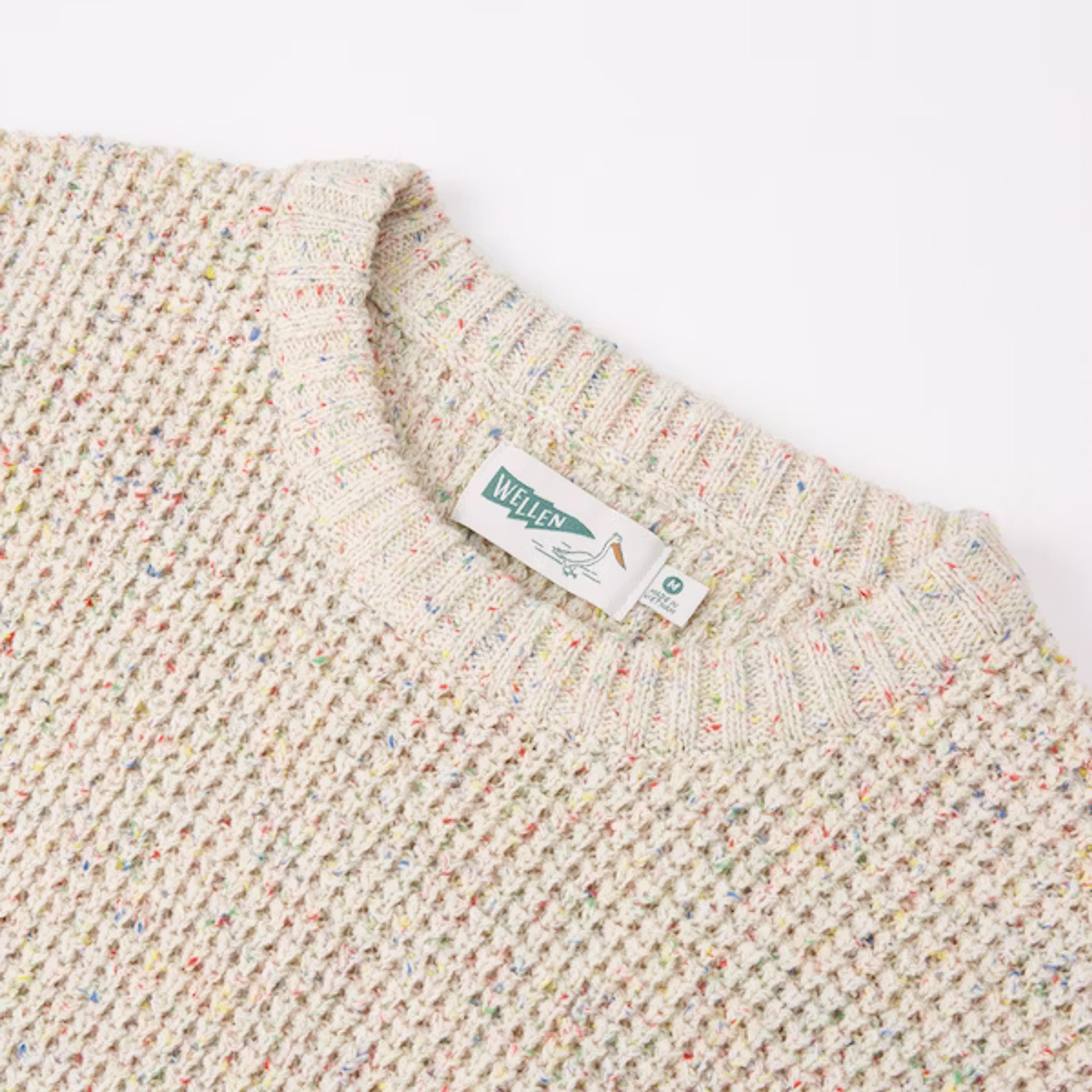 Wellen Recycled Cotton Headlands Sweater - Funfetti | Crew Neck Sweaters | Huckberry