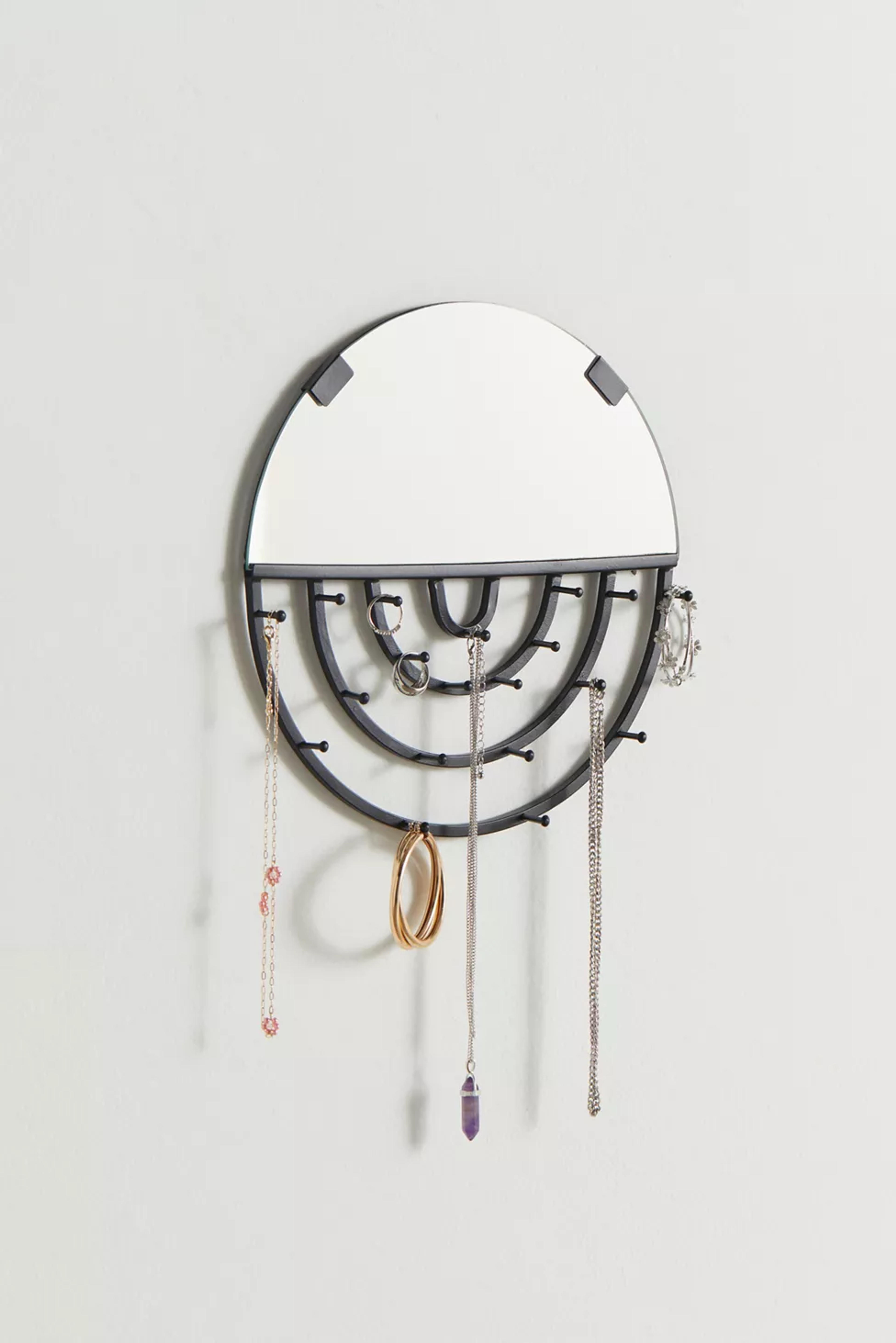 Aimee Jewelry Storage Hanging Mirror | Urban Outfitters