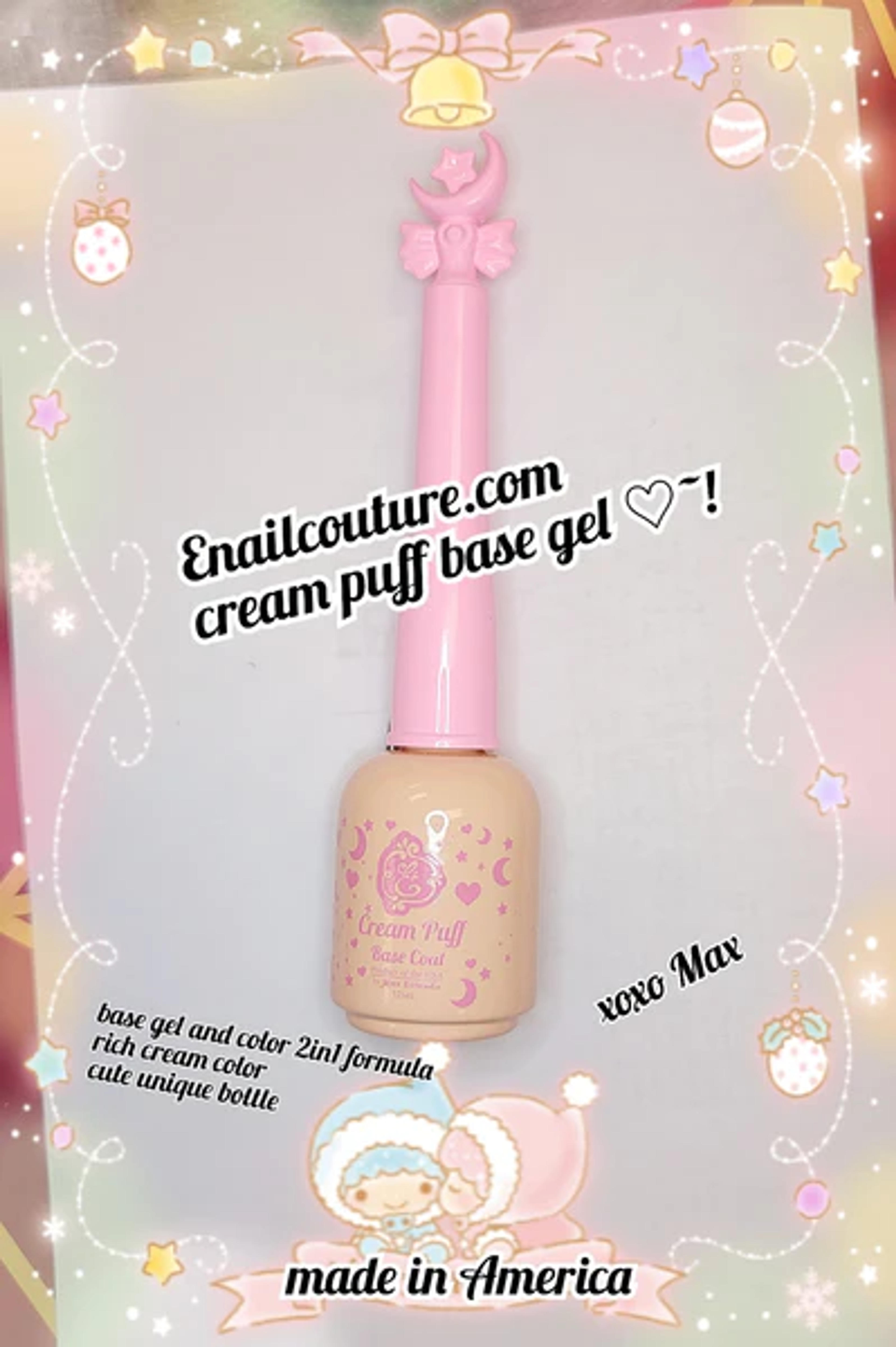 Cream Puff - Pink/nude gel Base Coat ~!