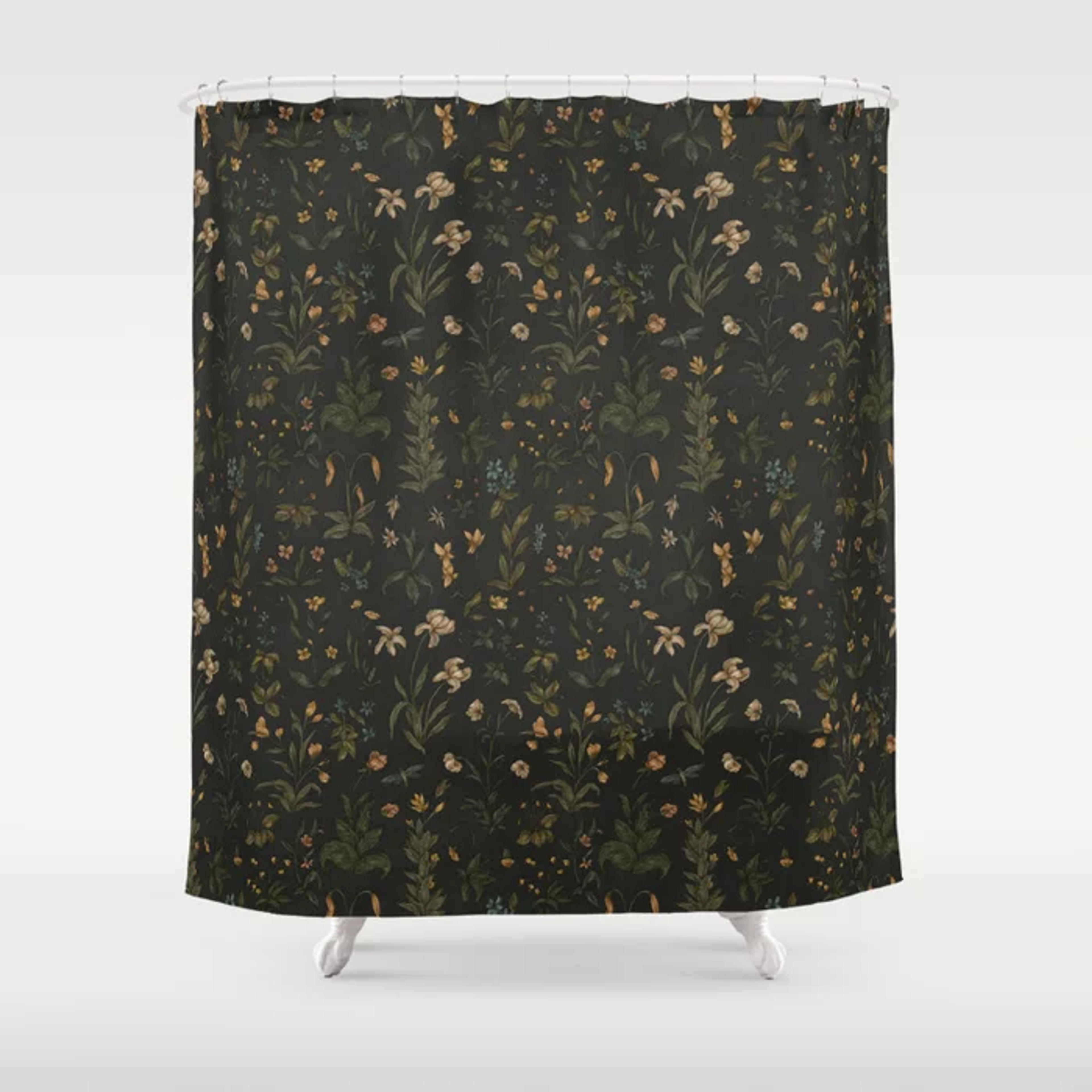 Old World Florals Shower Curtain by Jessica Roux | Society6