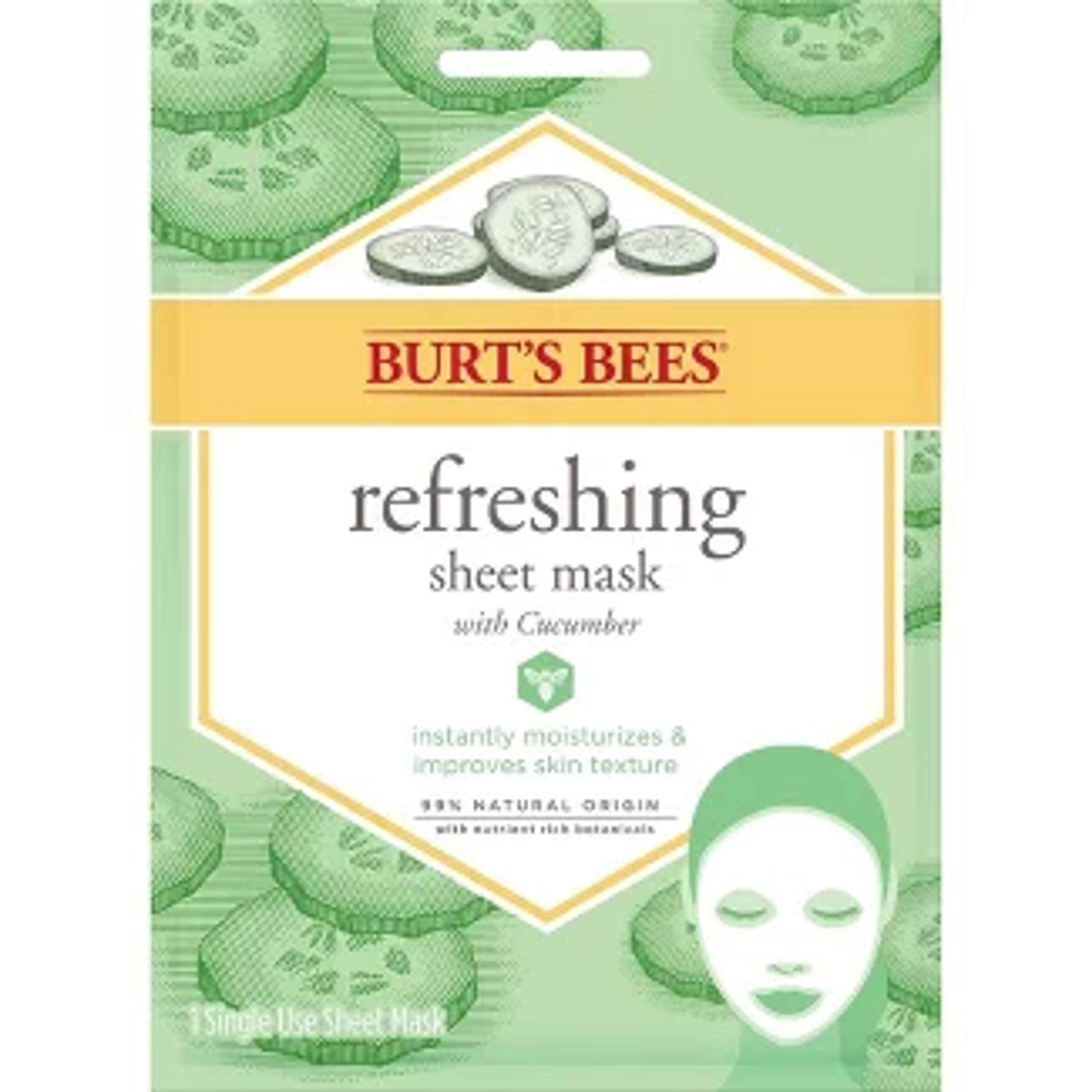 Burt's Bees Refreshing Sheet Mask - 1ct : Target