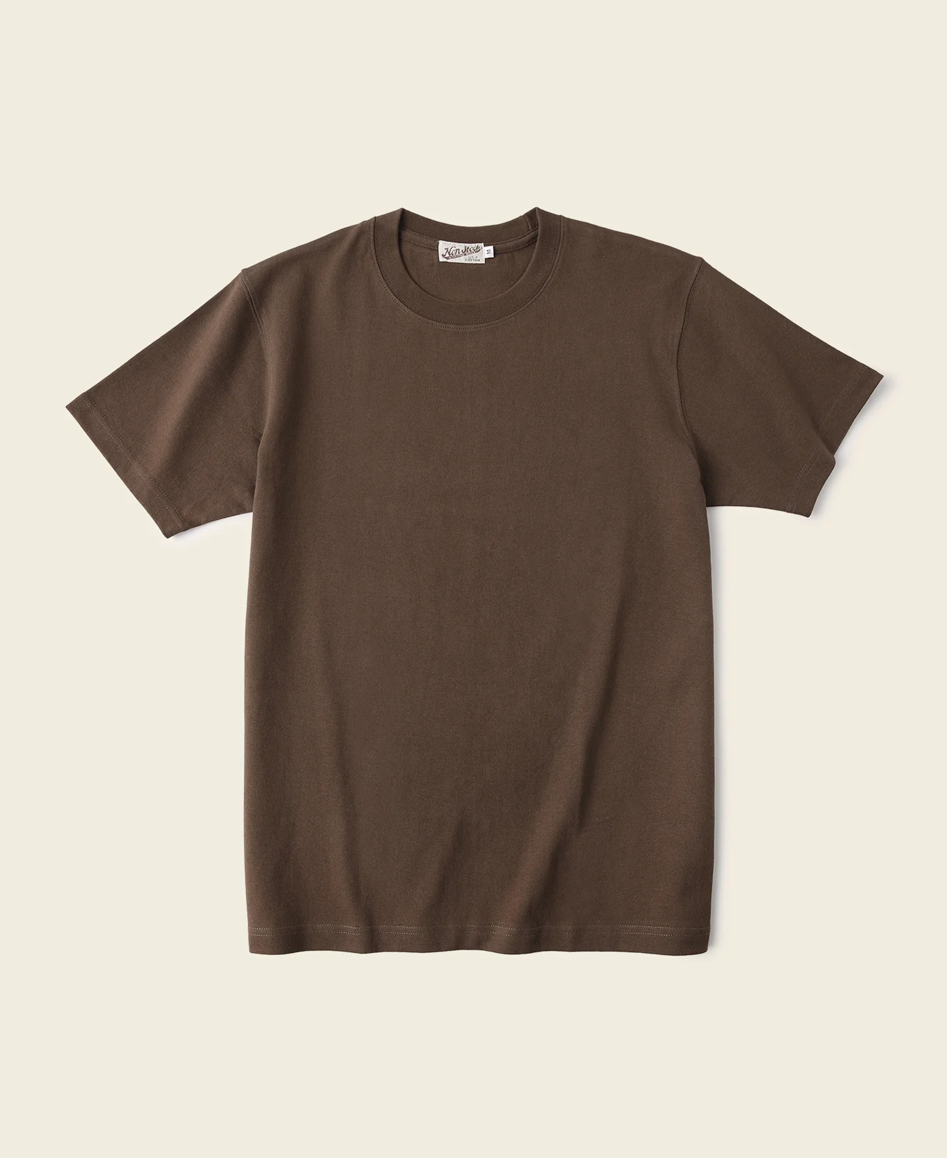 9 oz US Cotton Ring-spun Tubular T-Shirt - Coffee | Tube Tee | Bronson