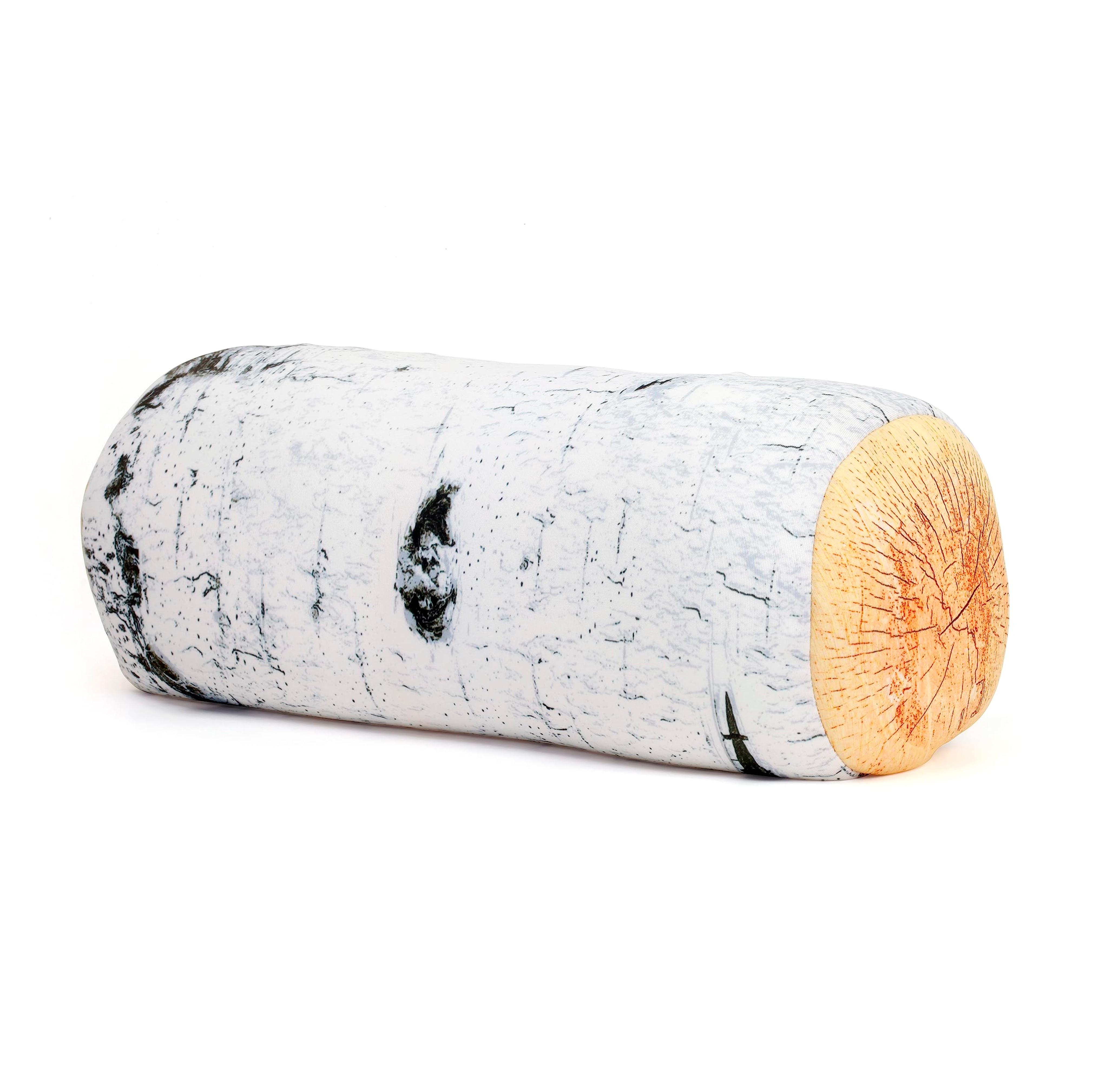 Kikkerland Birch Log Micro Bead Head Cushion