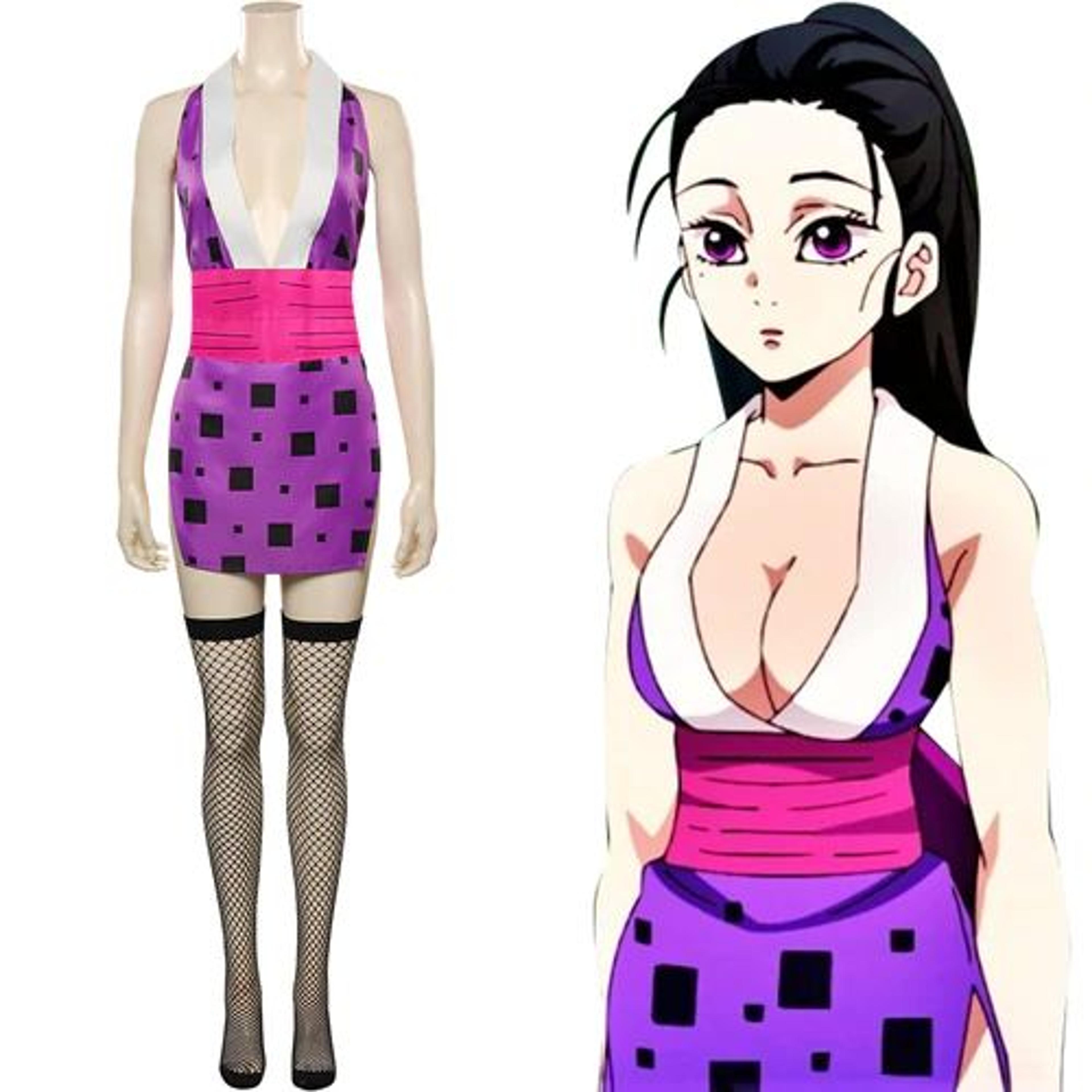 Anime Demon Slayer-Hinatsuru Original Design Cosplay Costume Dress Outfits Halloween Carnival Suit-cossky®