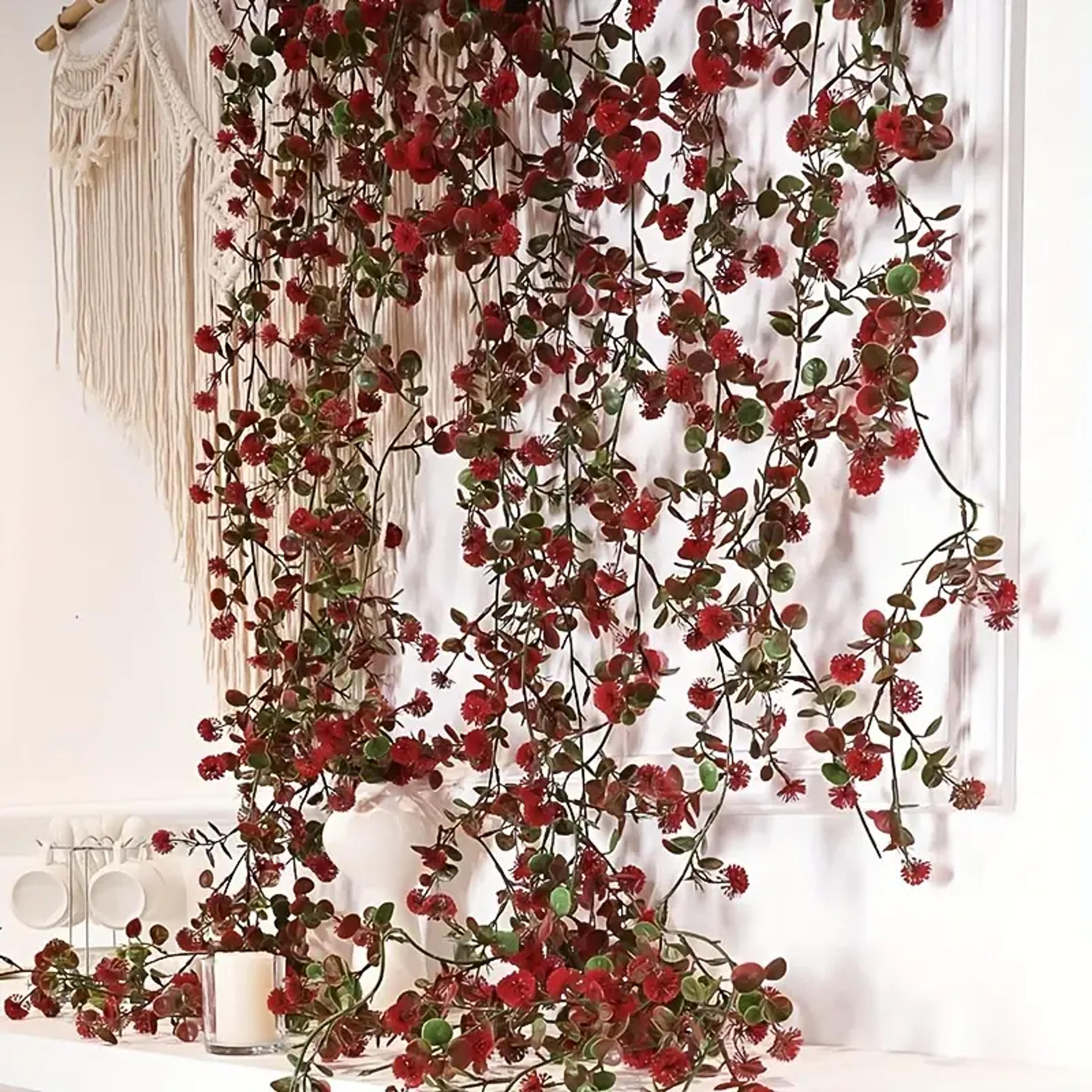 Real Touch Red Dandelion Rattan Arrangement - Perfect For Weddings, Outdoor Decor, And Garden Decor - Temu Australia