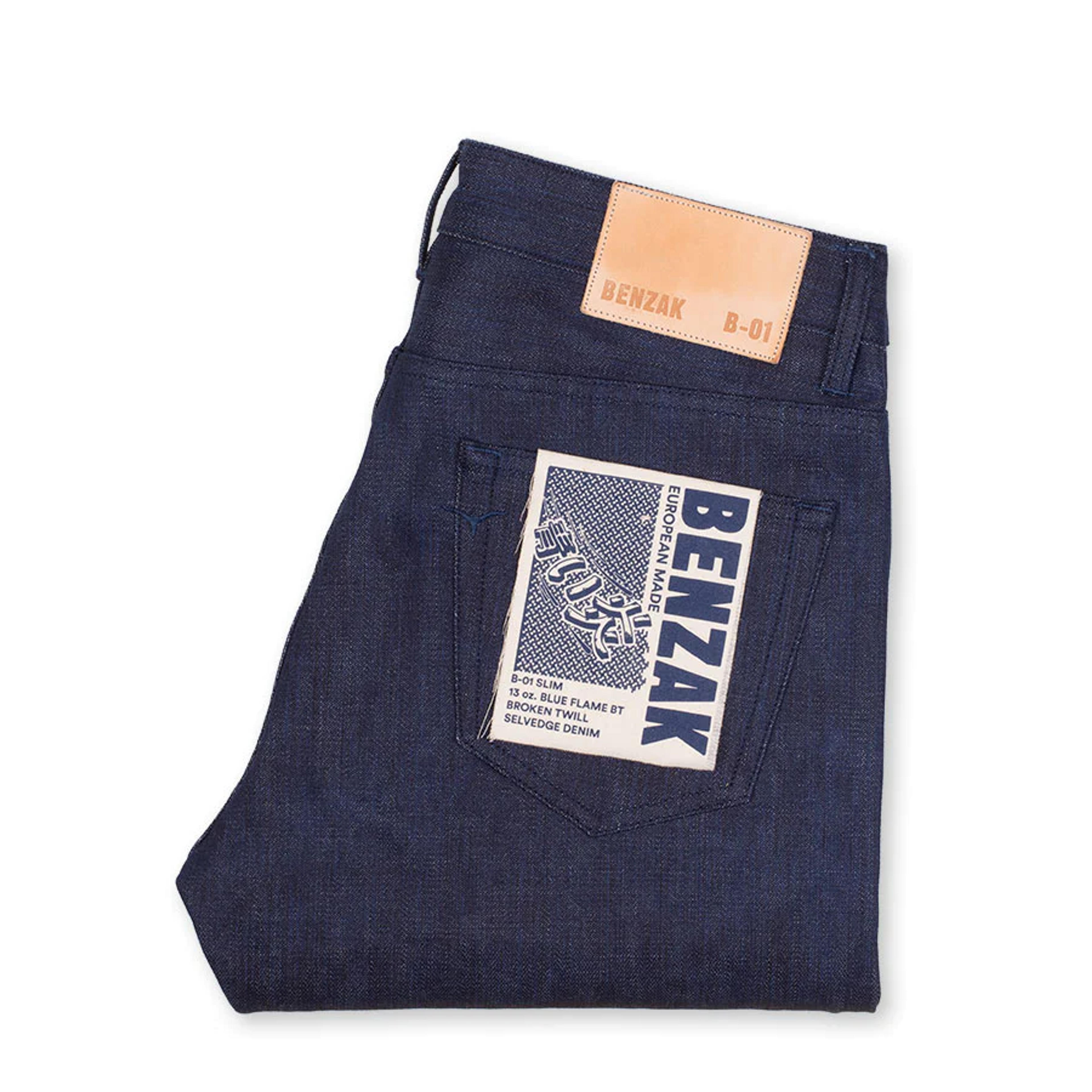 B-01 SLIM 13 oz. blue flame BT selvedge - 29