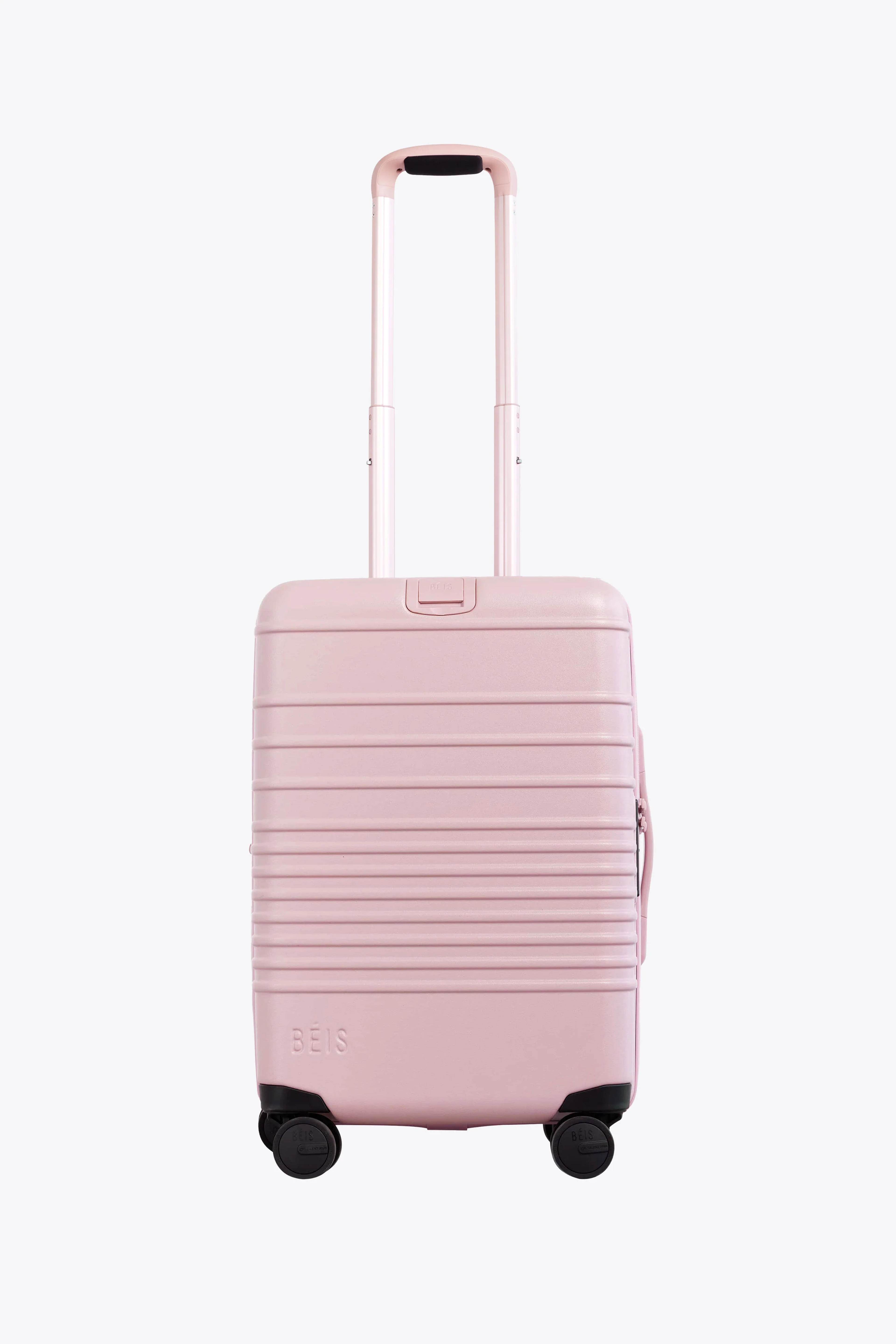 Béis 'The Carry On Roller' in Atlas Pink - Pink Suitcase & Pink Carry On 21" Luggage