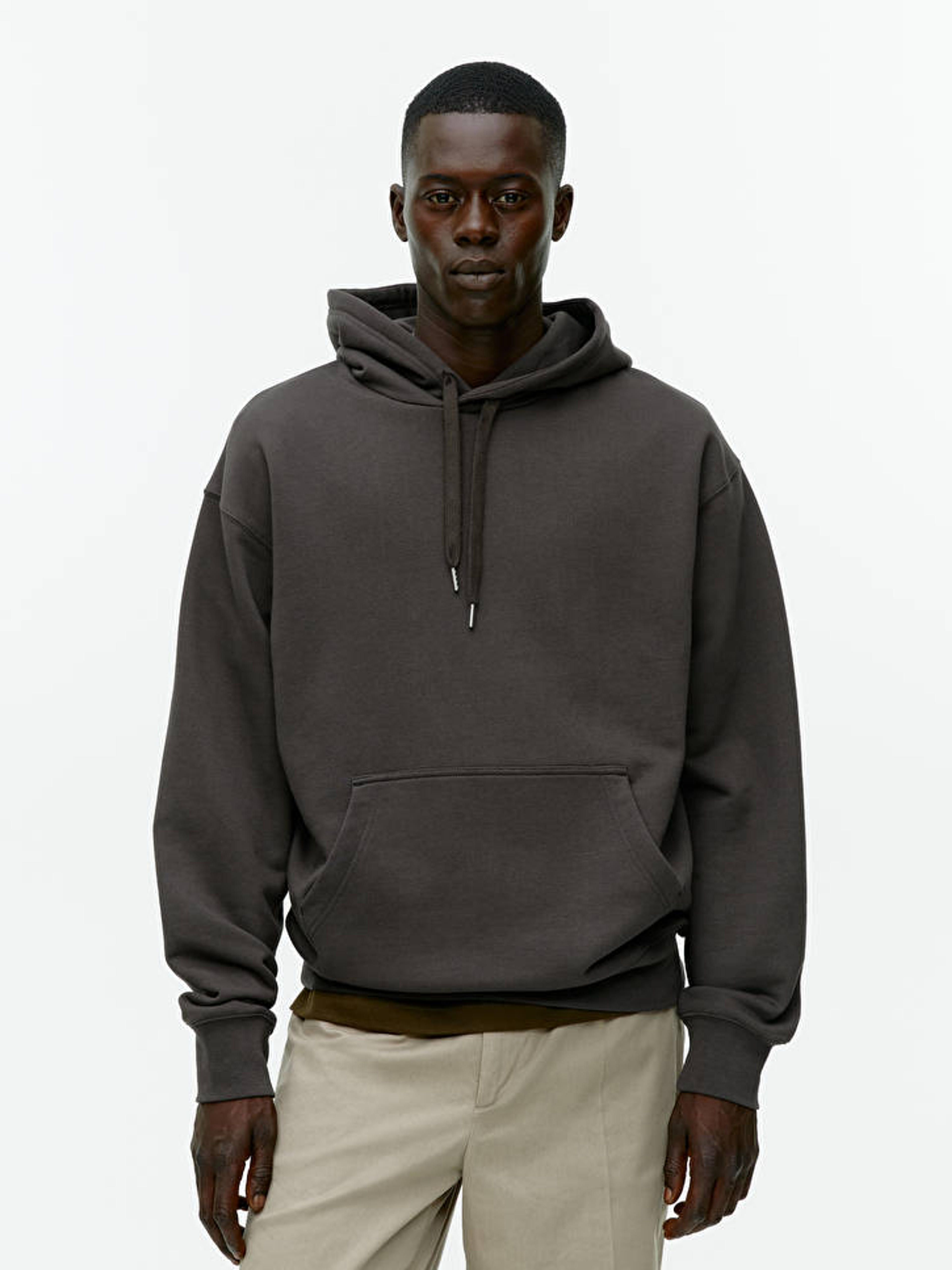 Garment-Dyed Hoodie - Dark Mole - ARKET PT