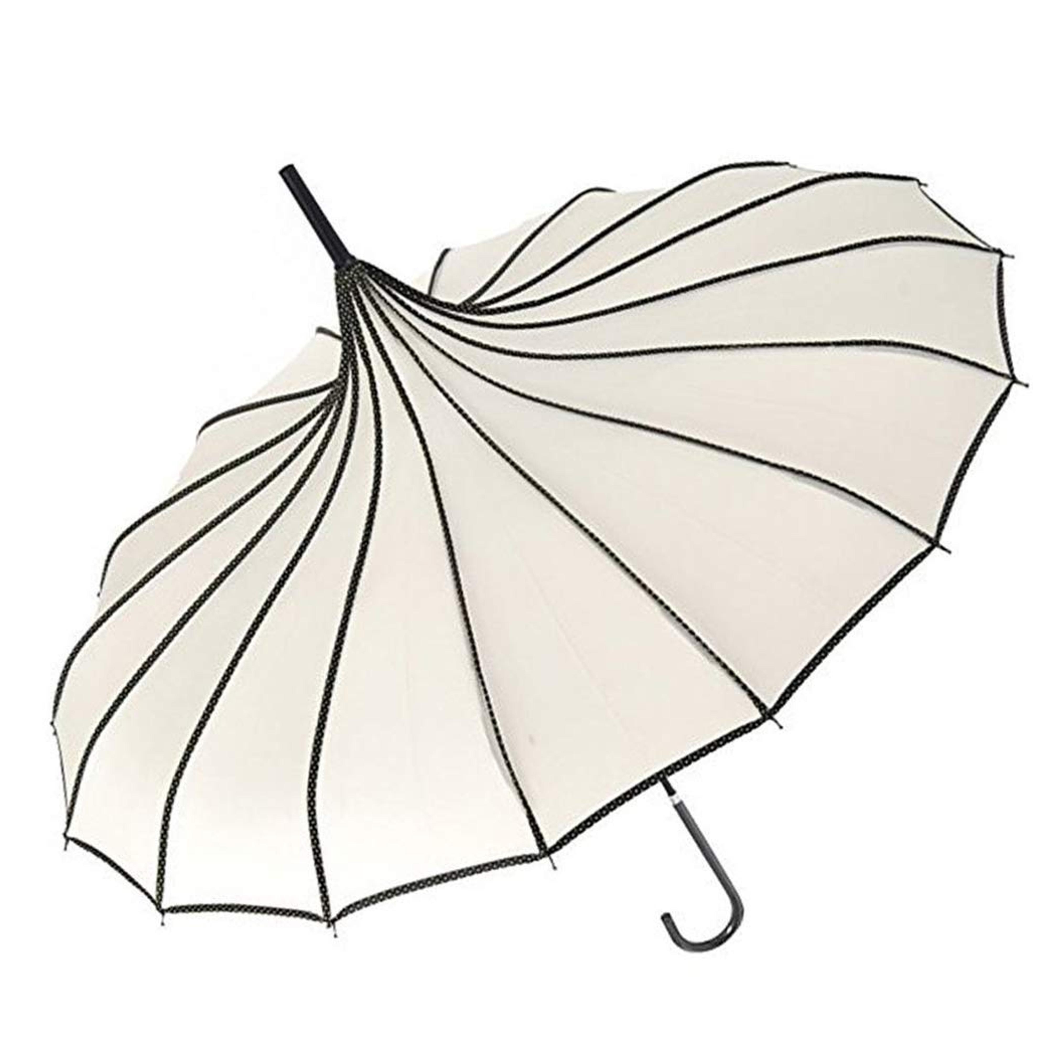 Amazon.com: VIVI SKY(TM) Pagoda Peak Old-fashionable Ingenuity Umbrella Parasol (Ivory) : Clothing, Shoes & Jewelry