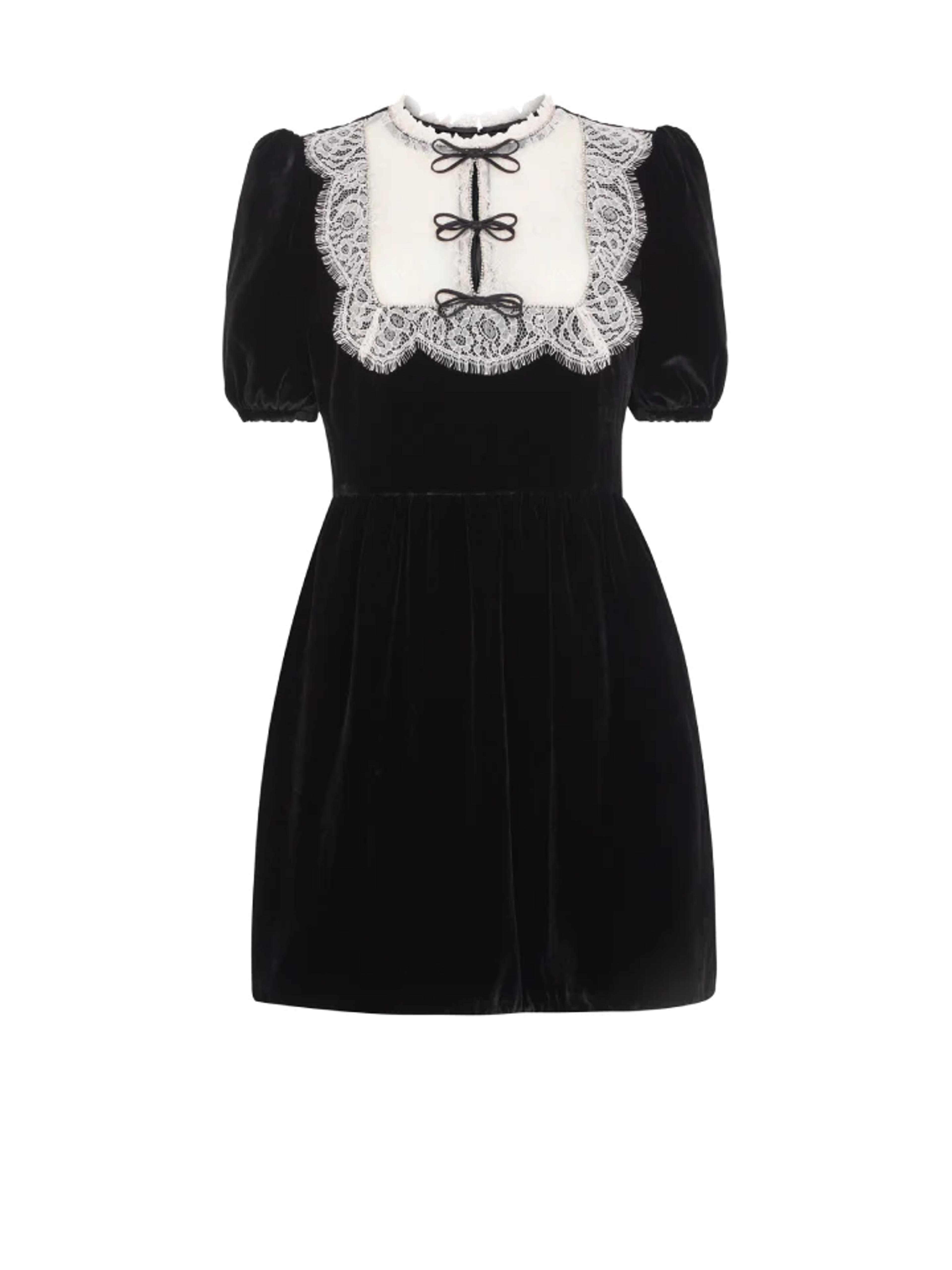 Cherie Mini Dress in Black – SALONI