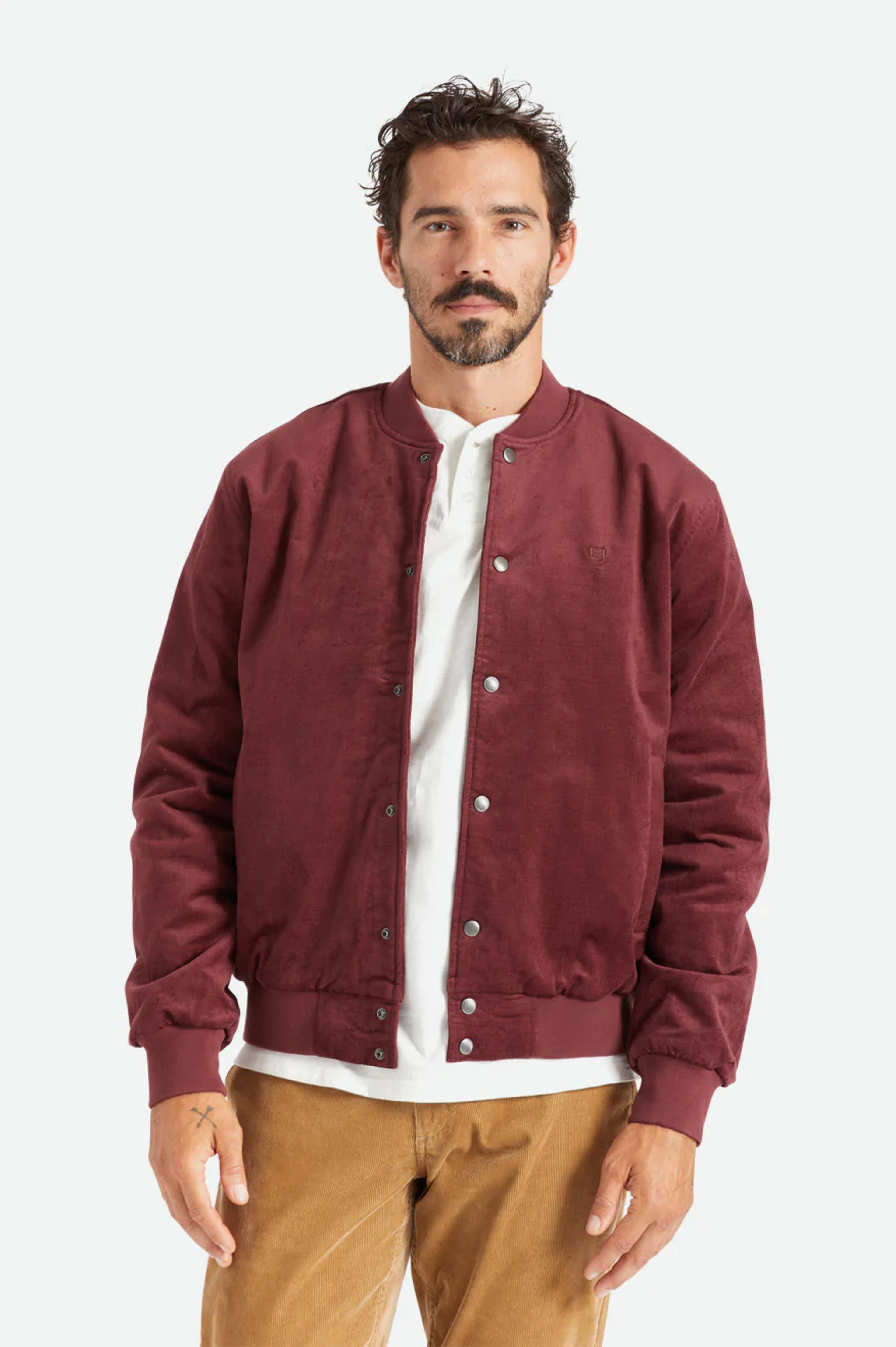 Dillinger Bomber Jacket - Mahogany - S