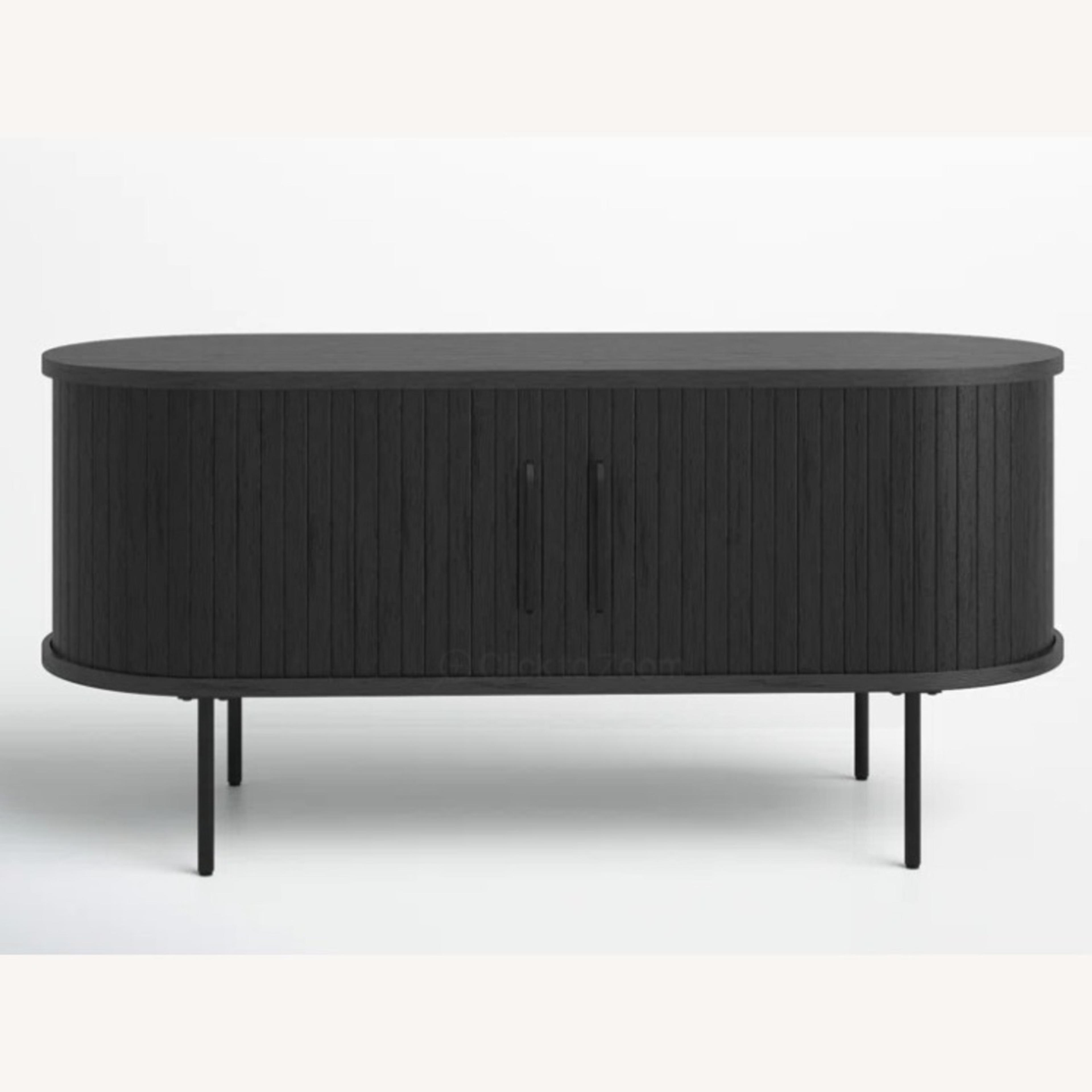 AllModern Black Slated Media Console