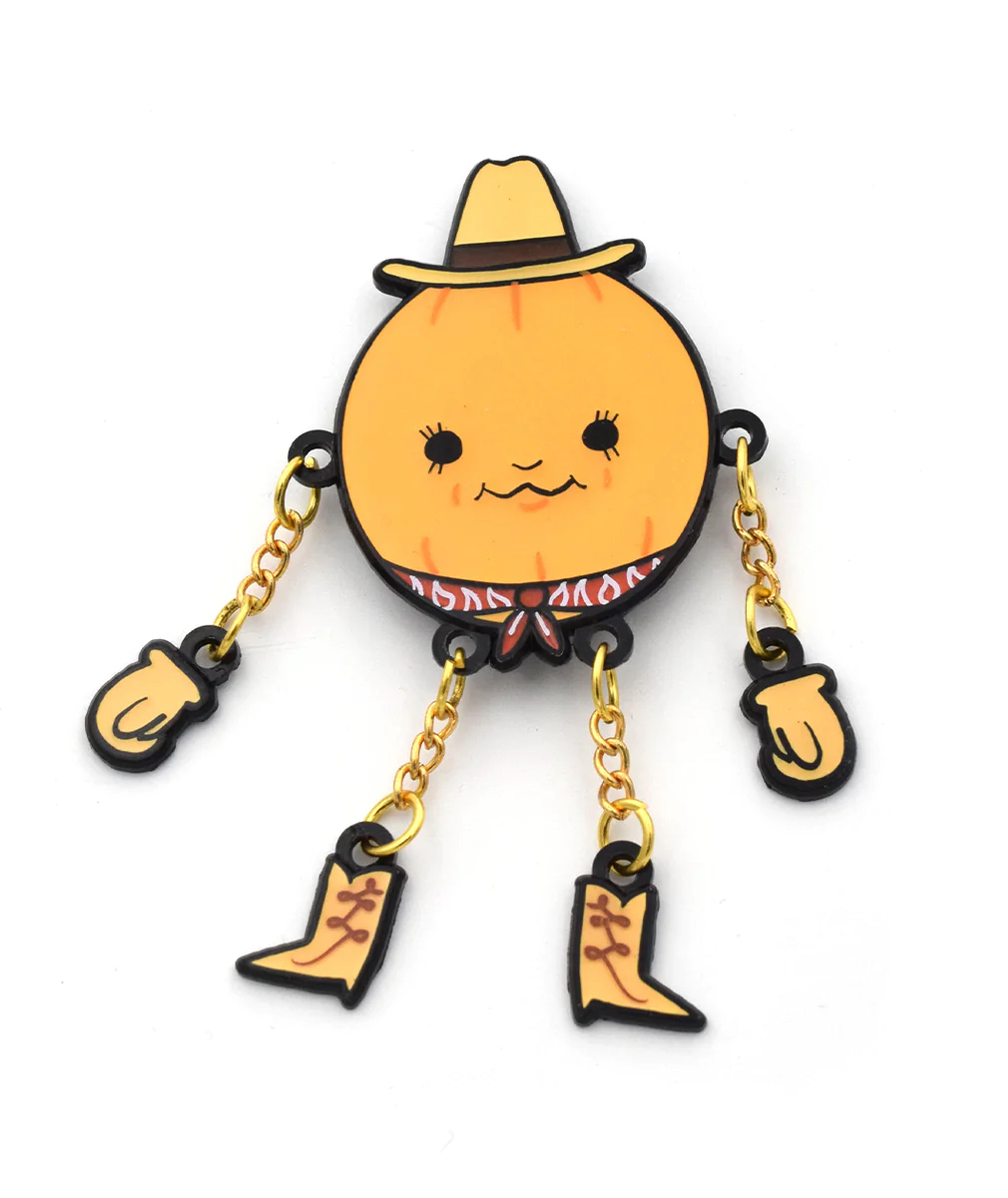 Pumpkin Cowboy Pin