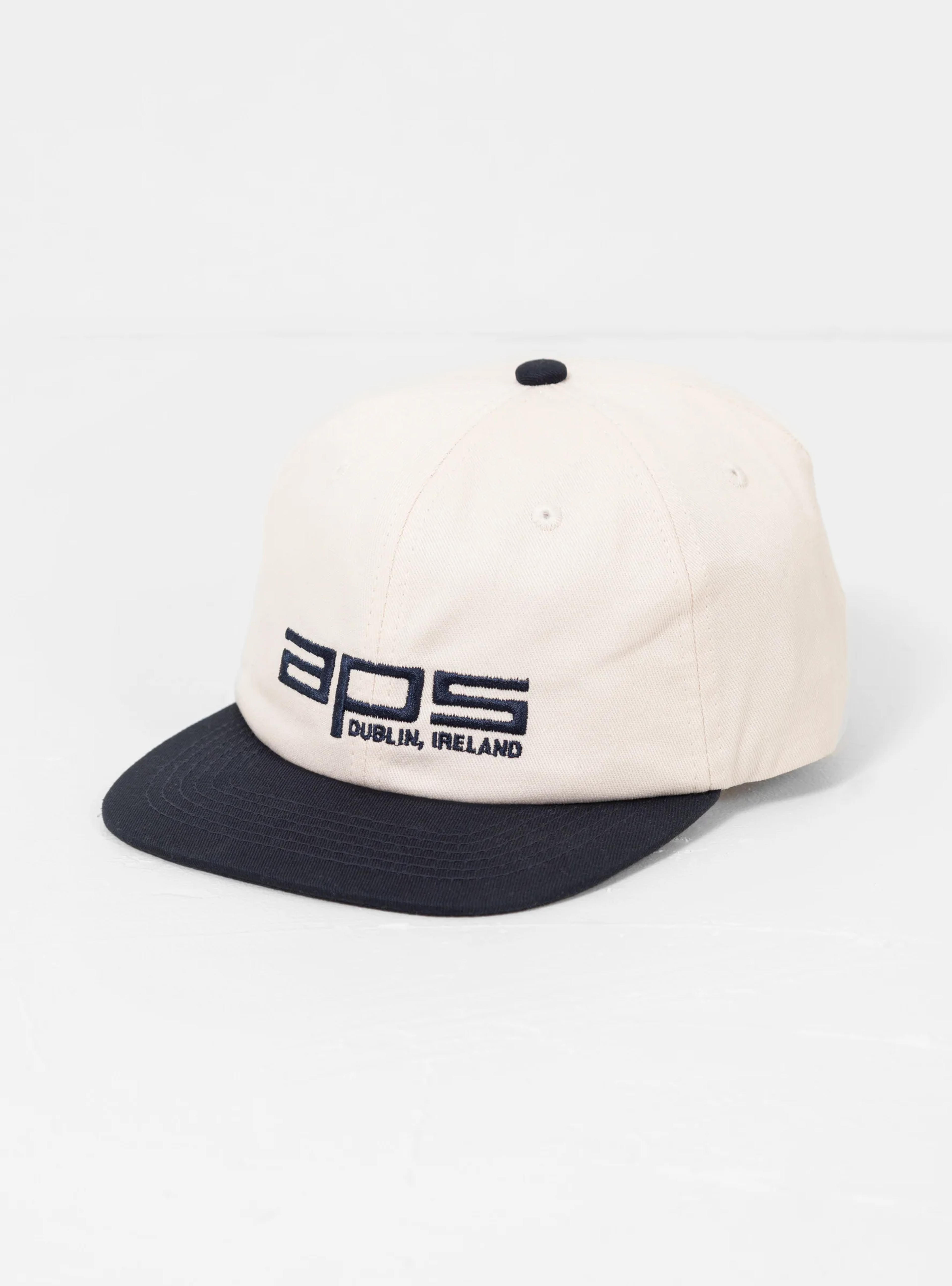 Techno 6-panel Cap White & Navy - ONE SIZE