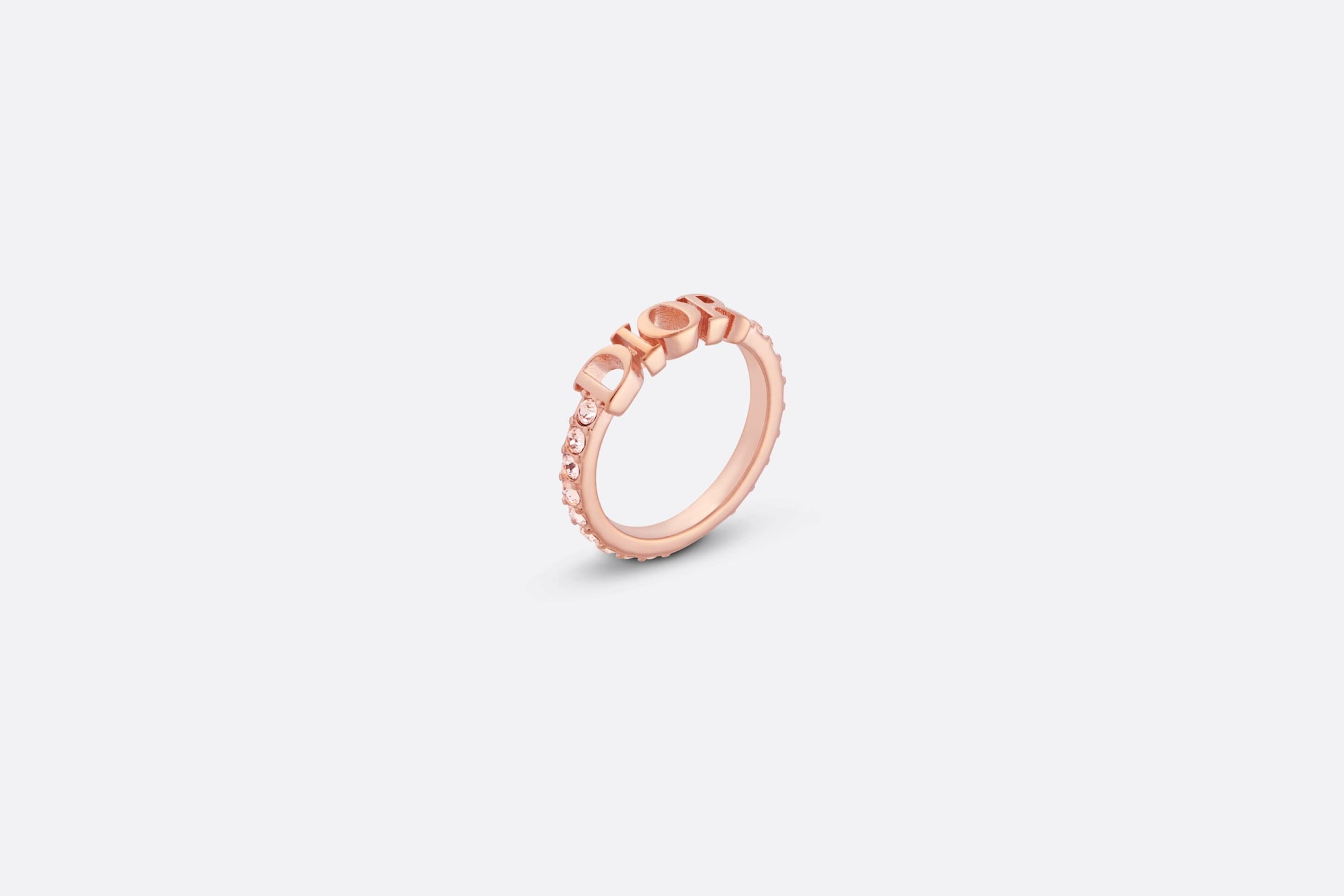 Dio(r)evolution Ring Pink-Finish Metal and Pink Crystals | DIOR US