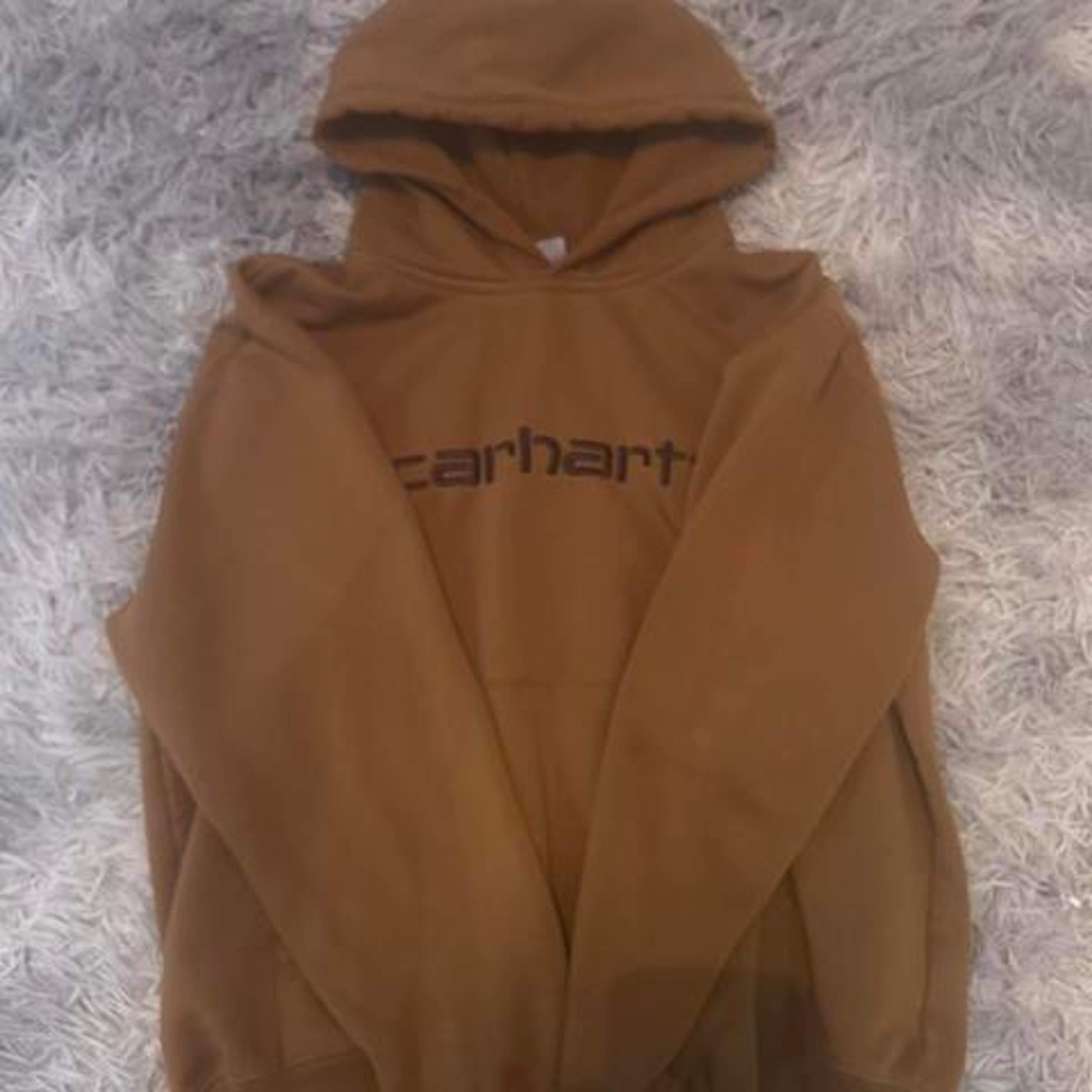 carhartt hoodie barely worn size m - Depop