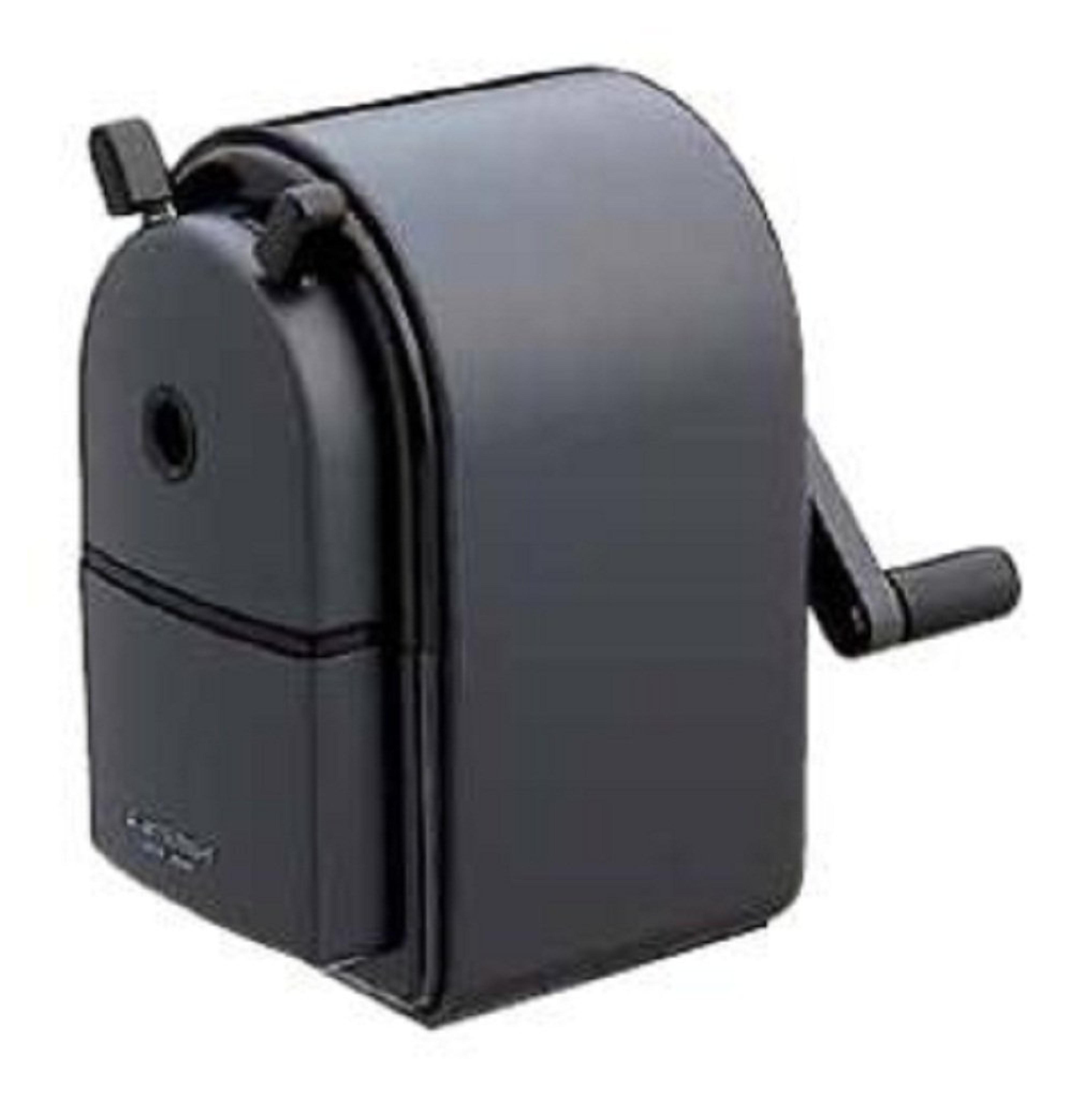 Uni KH-20 Hand Crank Wooden Pencil Sharpener - Black