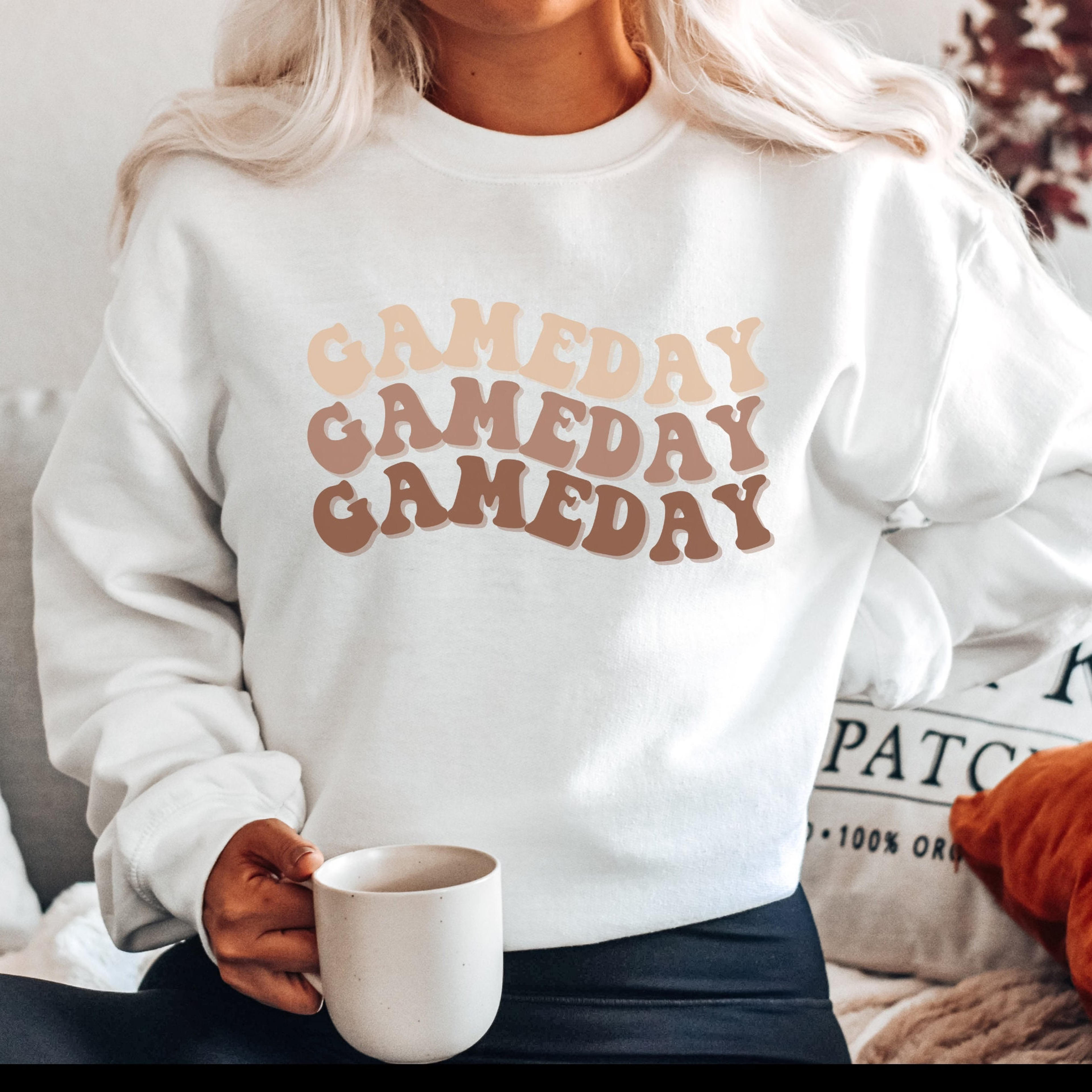 Game Day Sweatshirt Football Sweatshirt Touchdown Crewneck - Etsy