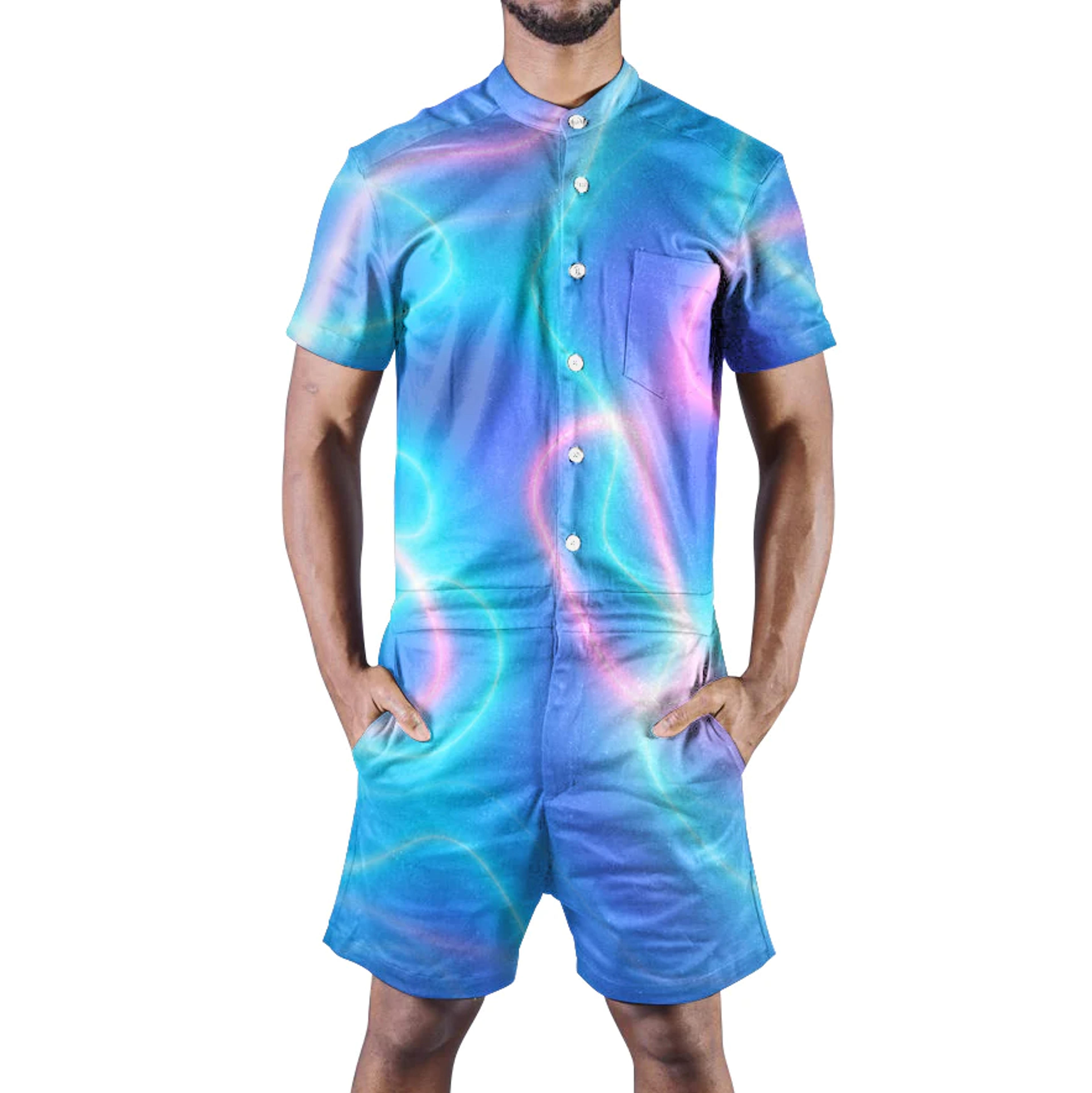 Neon Glow Men's Romper – Beloved Shirts