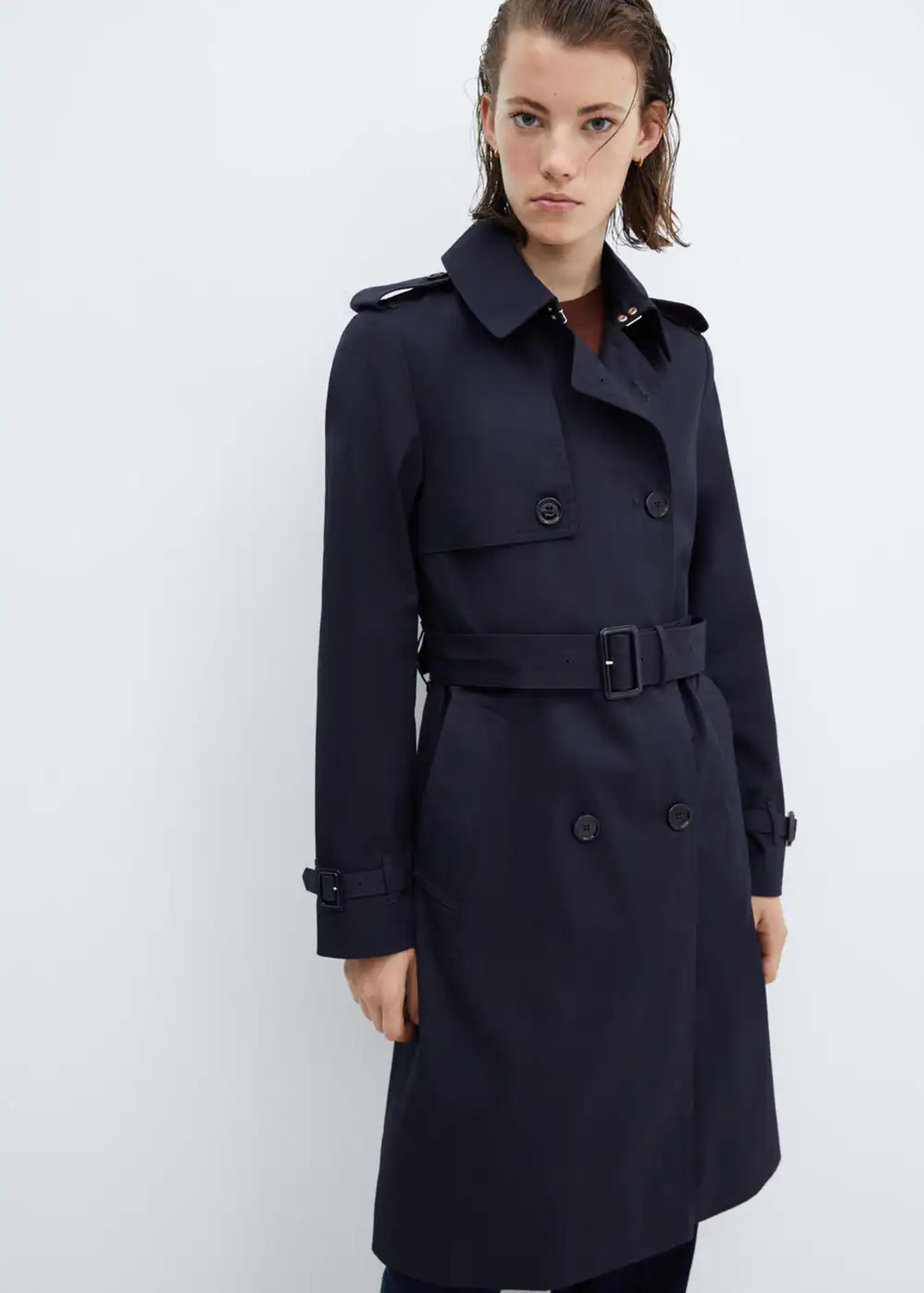 Classic trench coat with belt -  Women | Mango USA