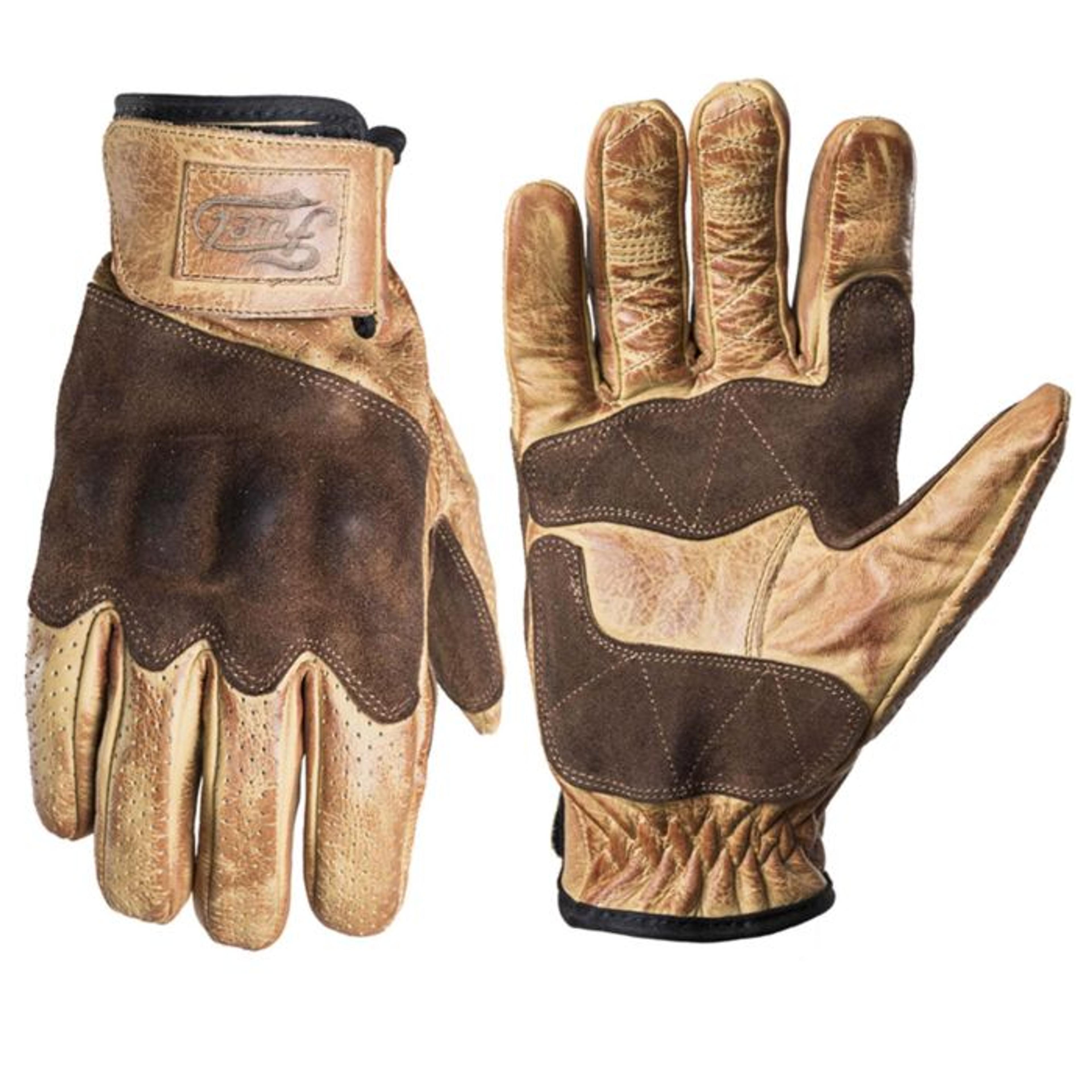 FUEL RODEO PERFORATED GLOVES - TAN - Urban Rider