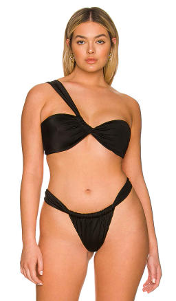 Good American Bali Bikini Top in Black | REVOLVE