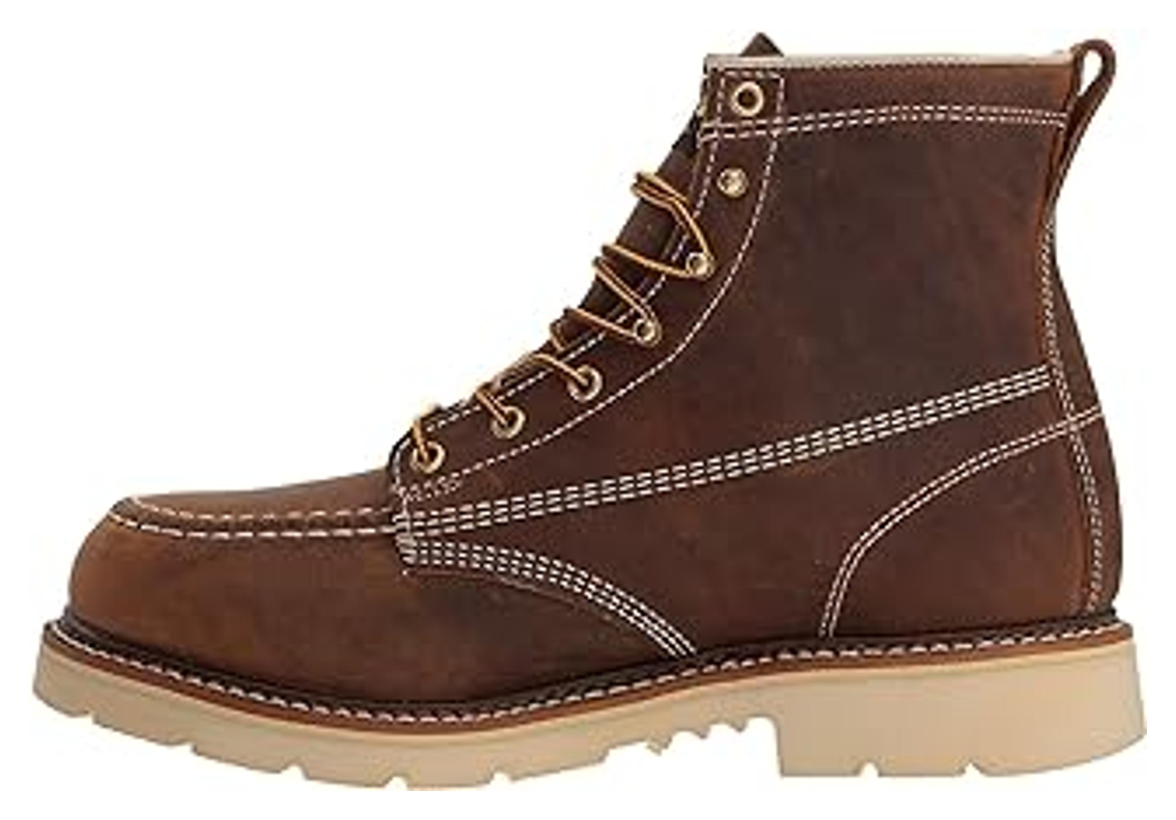 Thorogood American Heritage 6” Steel Toe Work Boots for Men - Full-Grain Leather with Moc Toe, Slip-Resistant Heel Outsole, and Comfort Insole; EH Rated : Amazon.com.au: Clothing, Shoes & Accessories