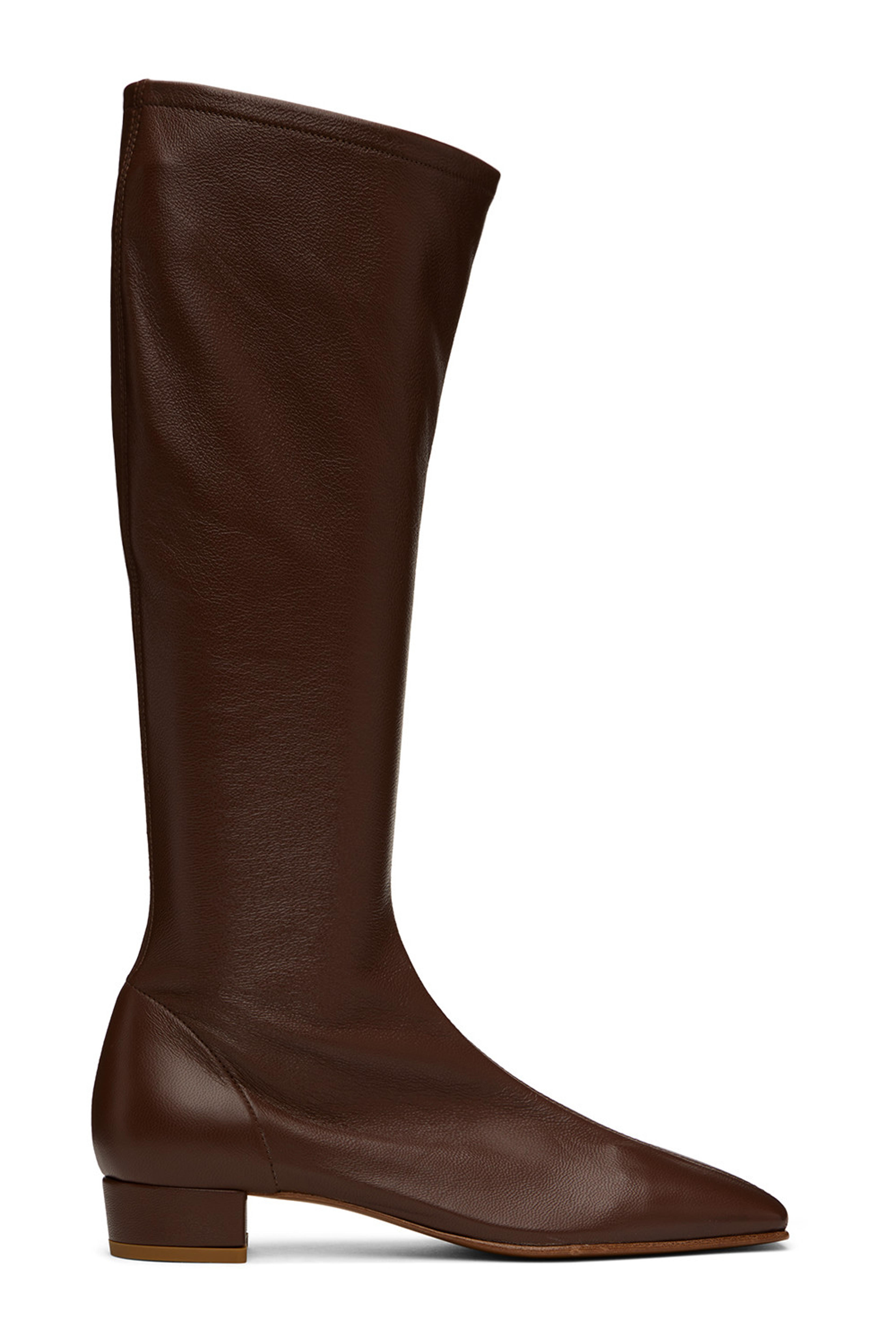 BY FAR: Brown Edie Boots | SSENSE