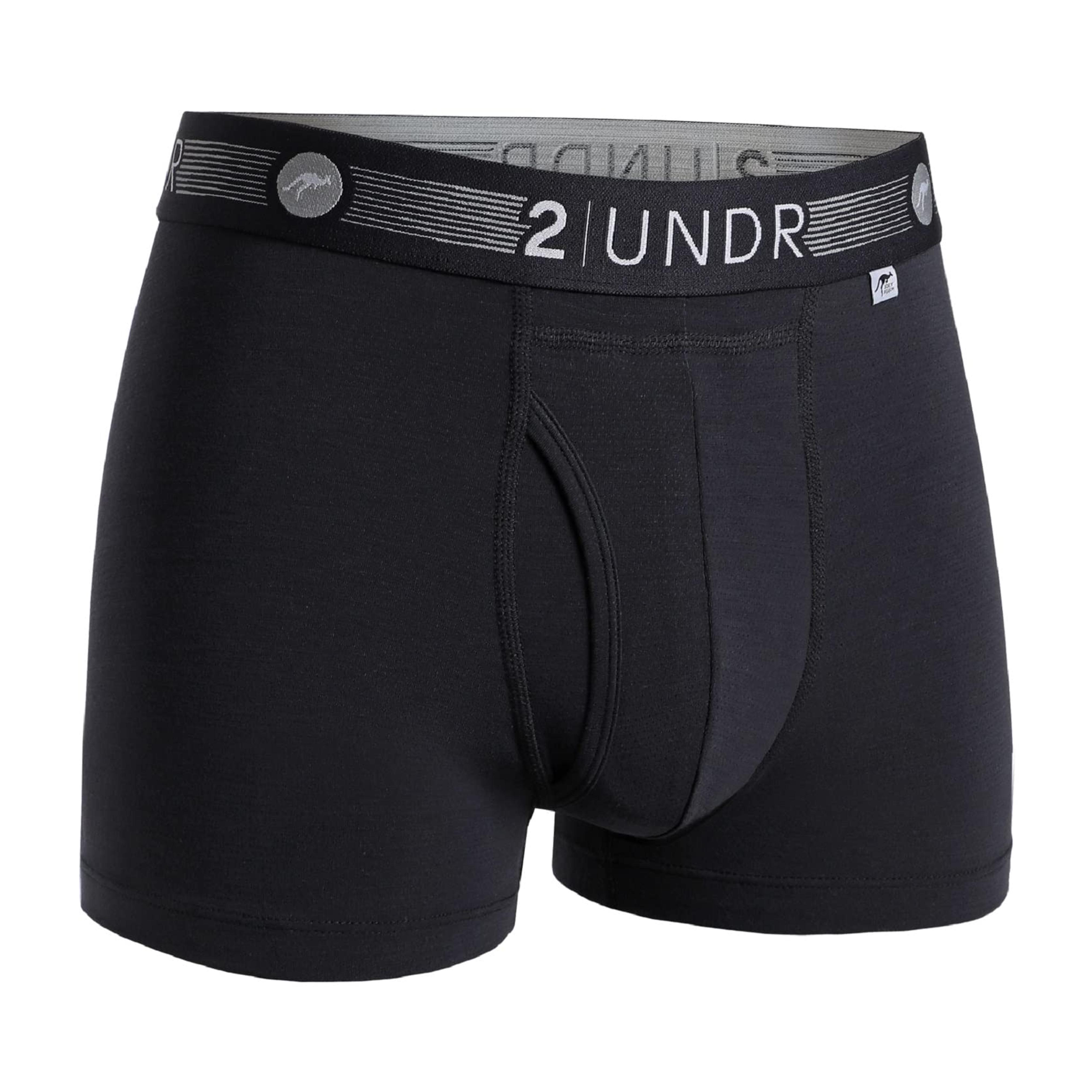 Amazon.com: 2UNDR Men's Flow Shift 3" Trunk Underwear (Black, Small) : Clothing, Shoes & Jewelry