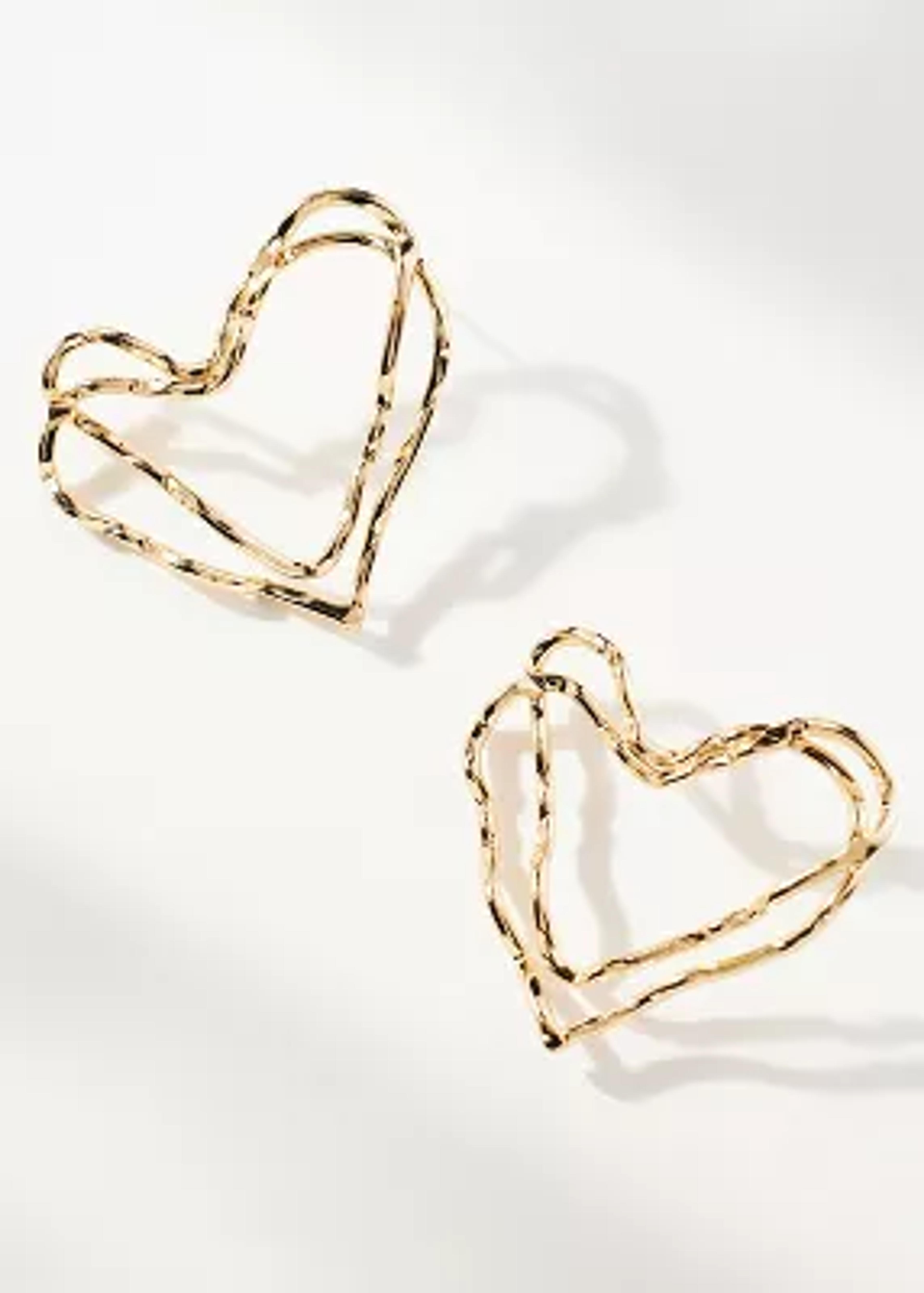 Oversized Heart Earrings