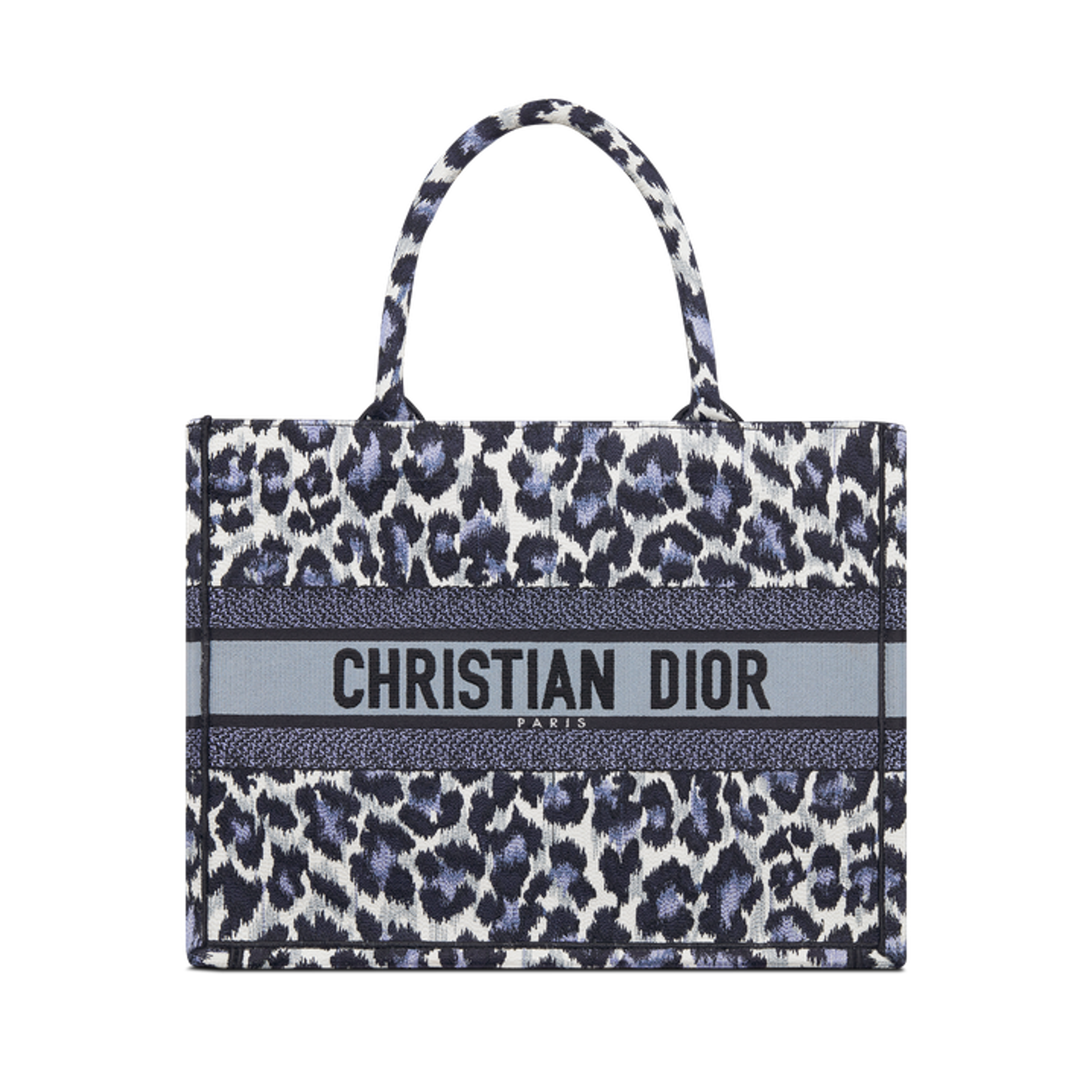 Medium Dior Book Tote Blue Multicolor Mizza Embroidery (36 x 27.5 x 16.5 cm) | DIOR US